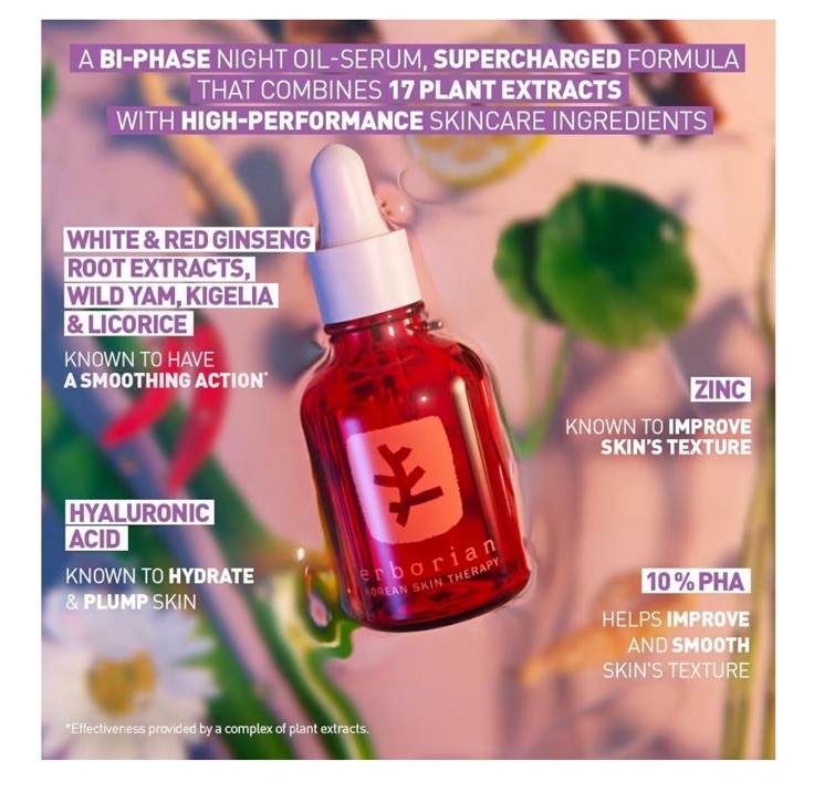 ☆ ERBORIAN Skin Therapy Multi-Perfecting Night Oil ☆ 30 mL / 1 fl oz