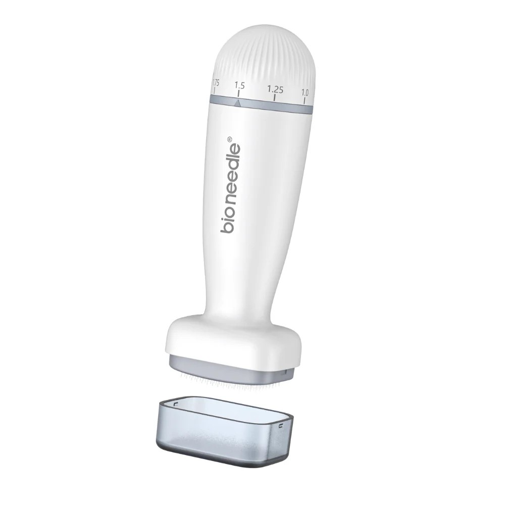 Bio Needle Derma Stamp Microneedling Tool Adjustable Needle For Hair Growth Body