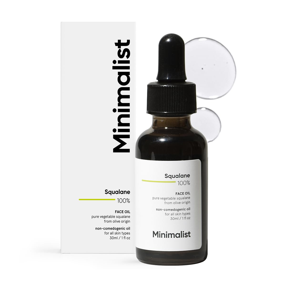 100% Squalane Oil for Face & Skin | Lightweight, Moisturizes, Improves Skin Hydr