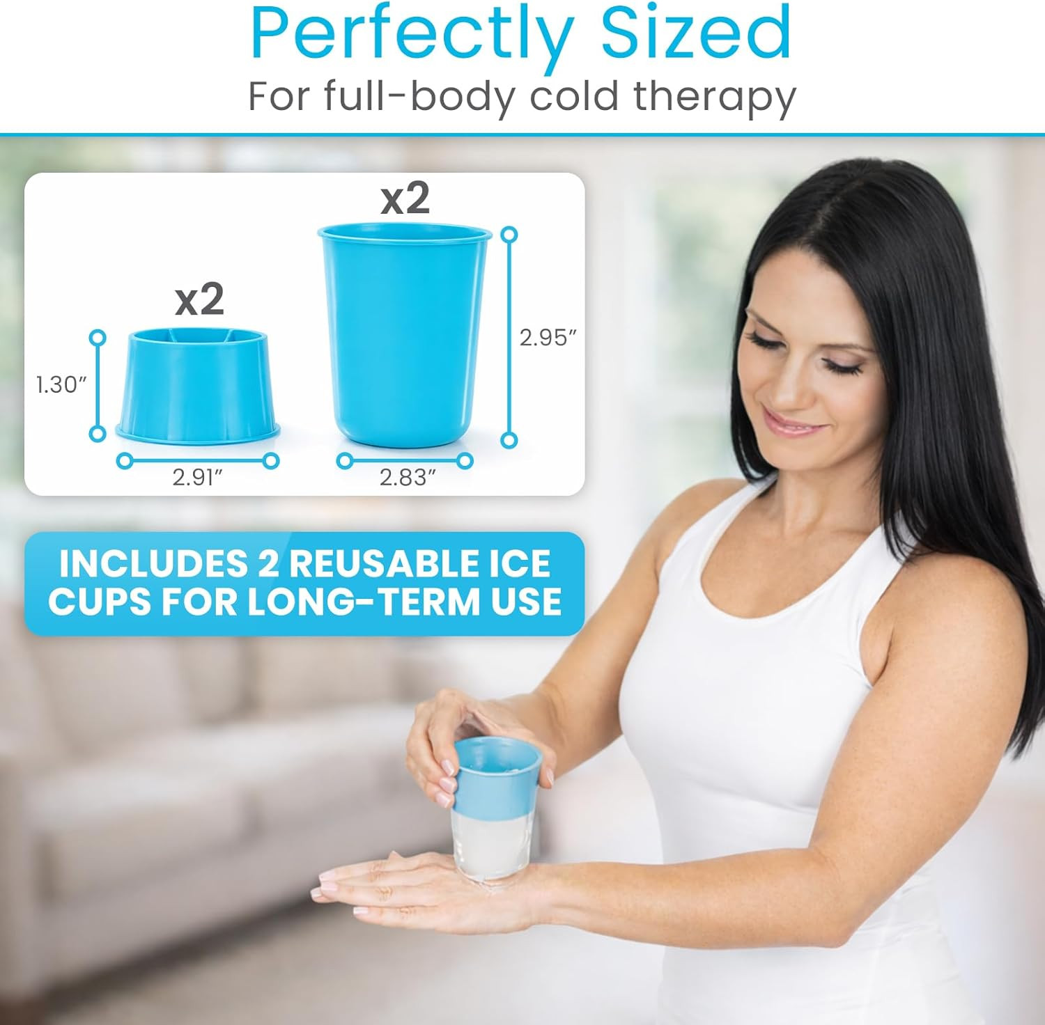Arctic Flex Ice Roller for Face, Eyes & Neck (2 Pack) – Facial Ice Cube Roller M