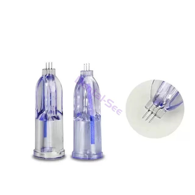 34G 3Pin Crystal Microneedles Needles Tip Anti Aging Eyes Neck Lines Skin Care