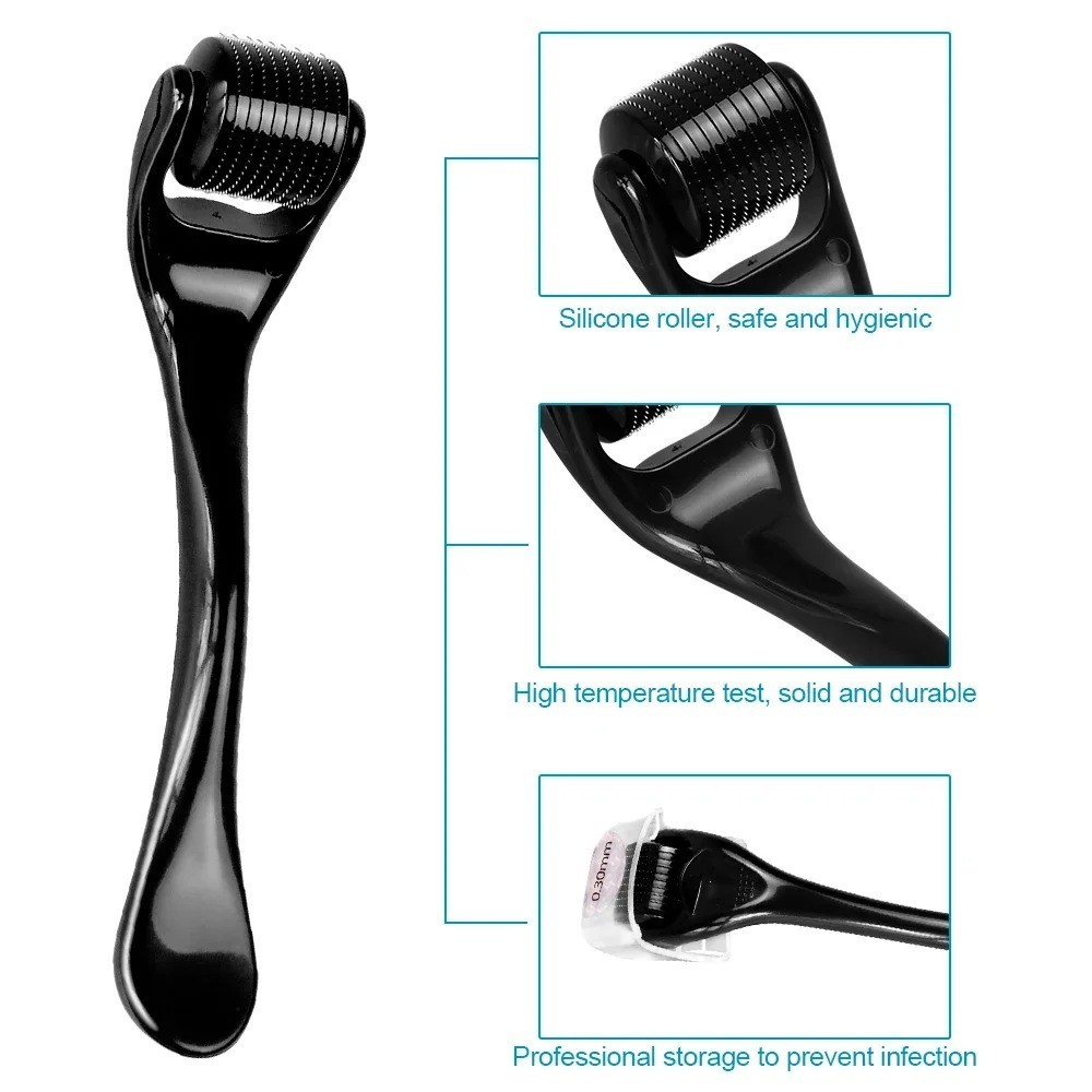 Beard Derma Roller For Hair Loss Beard Growth Titanium Fast Shipping