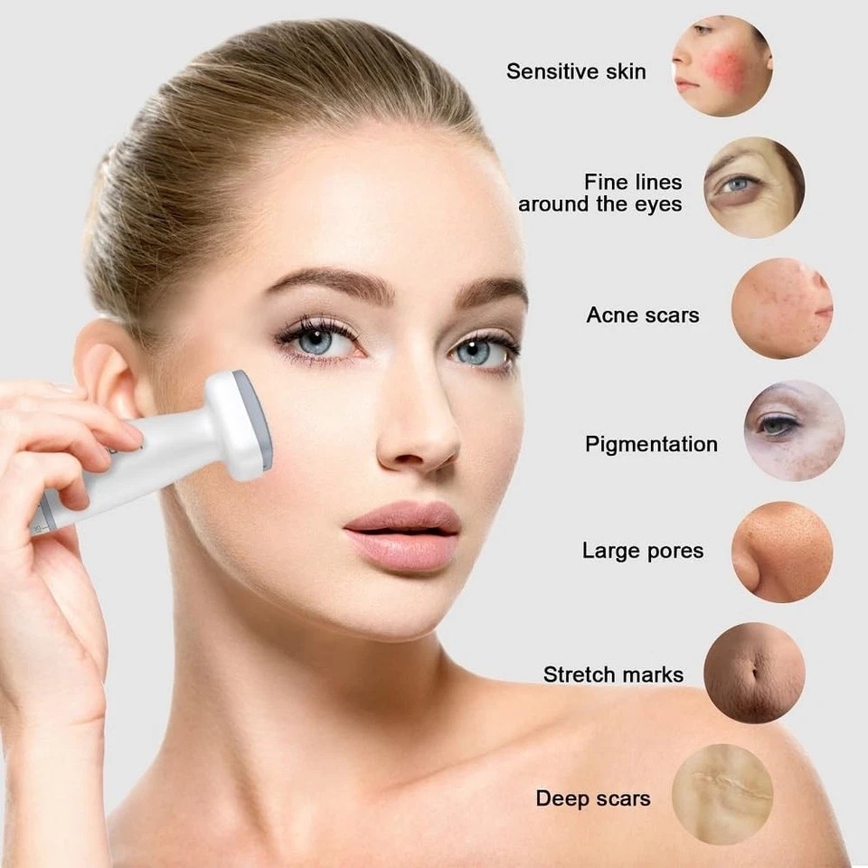 Bio Needle Derma Stamp Microneedling Tool Adjustable Needle For Hair Growth Body
