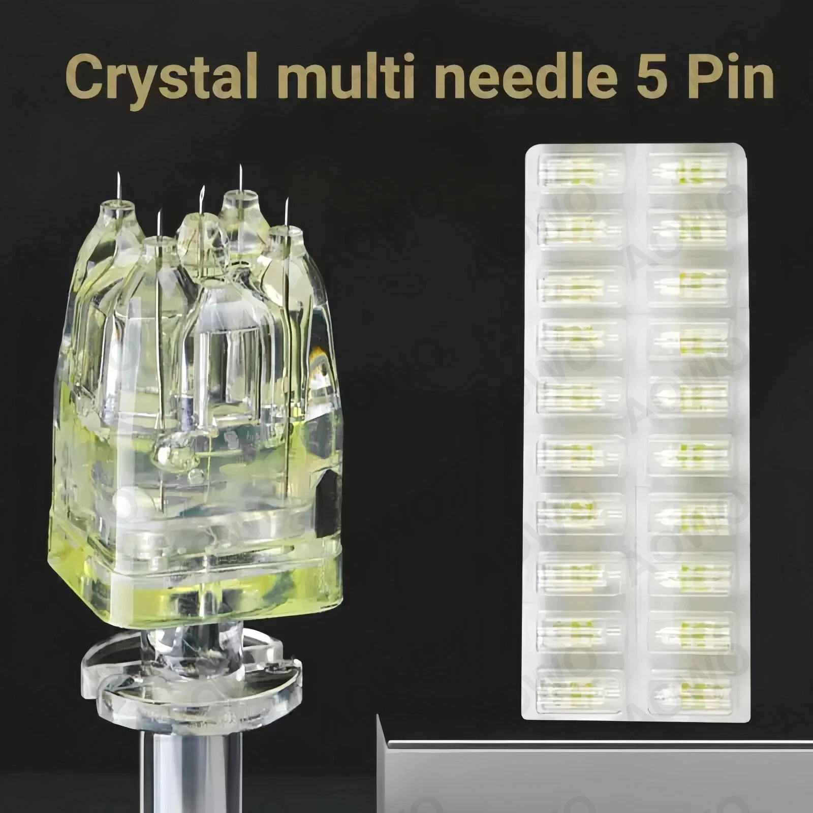 Crystal Multi Needle 5 Pin Mesotherapy Microneedle Replace Needle for Skin Care