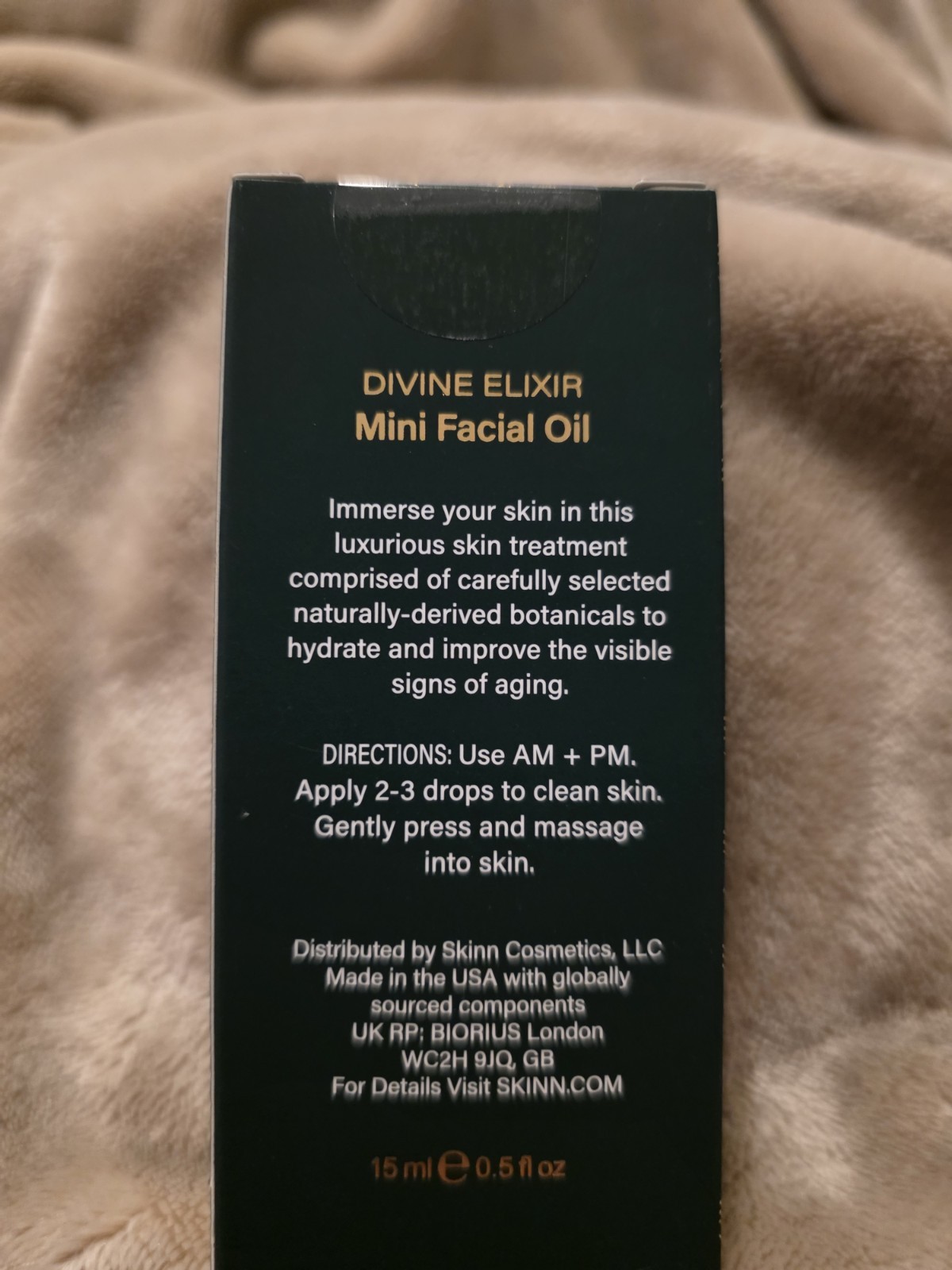 #SKINN Divine Elixir Luminous Facial Oil w/ Manuka Facial Oil—HUGE 0.5 fl oz