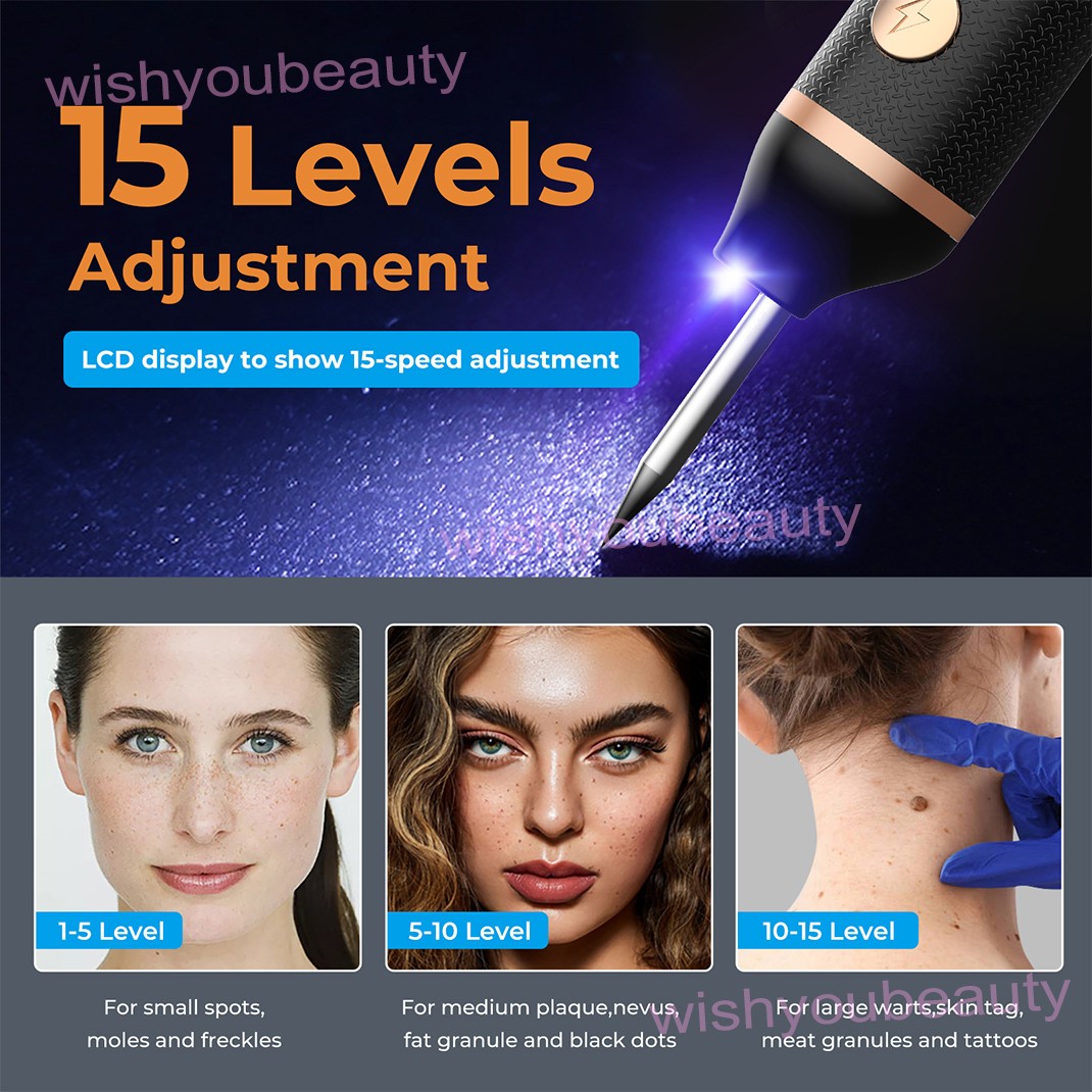 15 Levels Electric Plasma Pen Beauty Skin Care Device Anti Aging Wrinkle