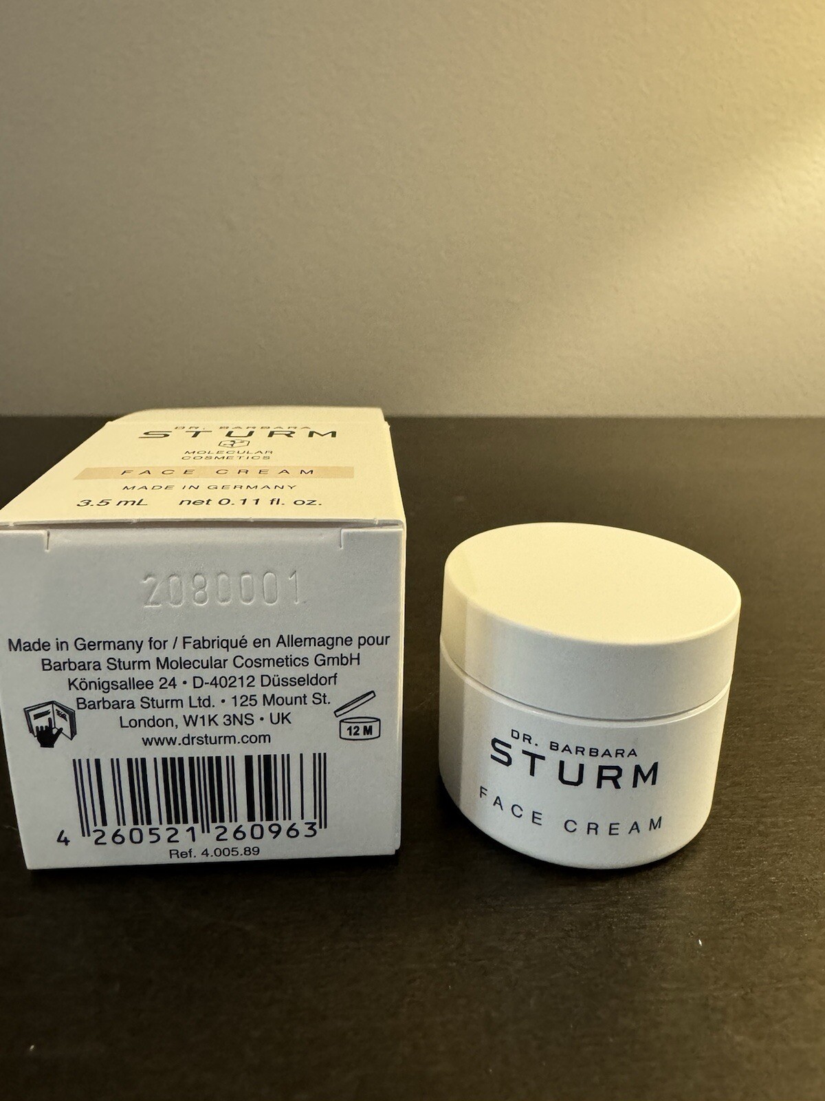 Dr. Barbara Sturm Face Cream 3 ml .1 oz Travel Size NIB