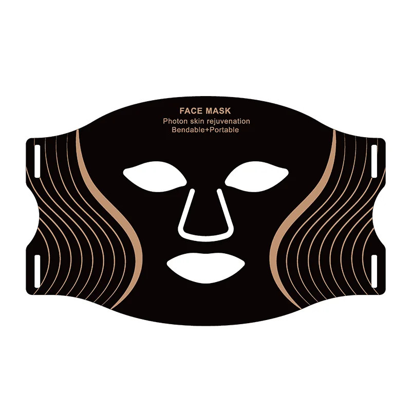 7-Color LED Light Therapy Face Mask, Silicone Skin Care Beauty Mask