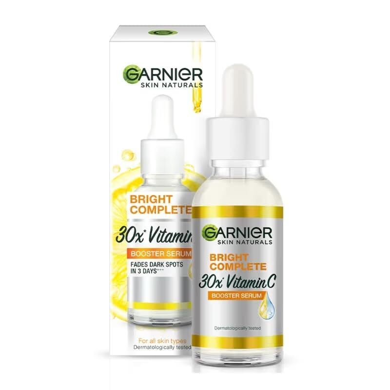 Garnier Skin Naturals Glow Serum 30ml 1.01 Fl Oz Transparent Skin Care Agent