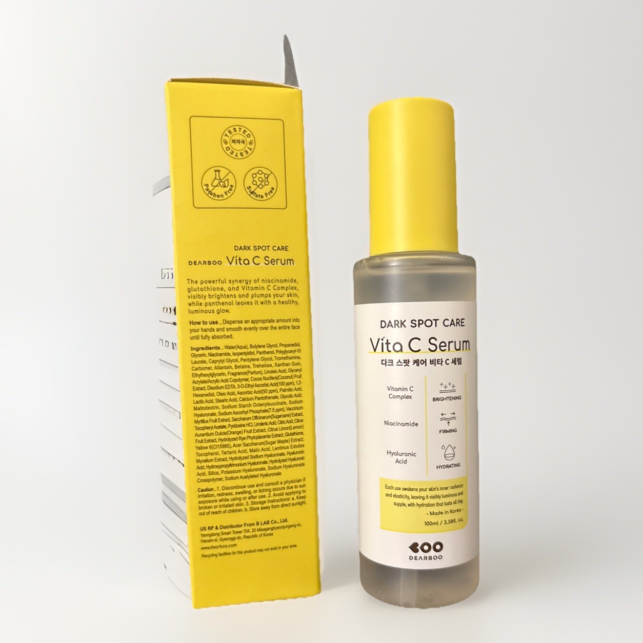 Dearboo Vitamin C Serum 3.8 fl oz – Dark Spot Brightening Serum | K-Beauty