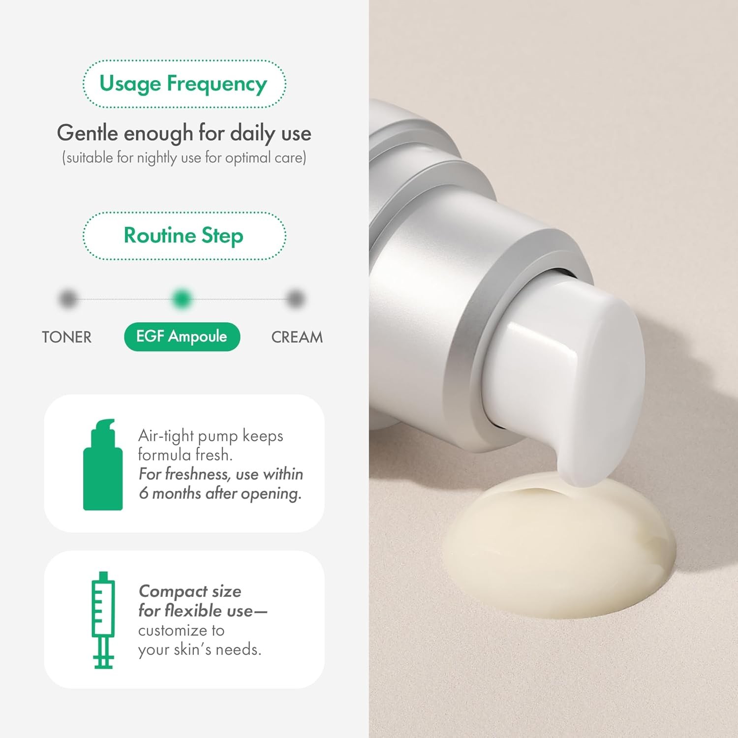 Easydew DW-EGF Melatoning Ampoule 1X – Hydrating Dark Spot Serum with Niacinamid