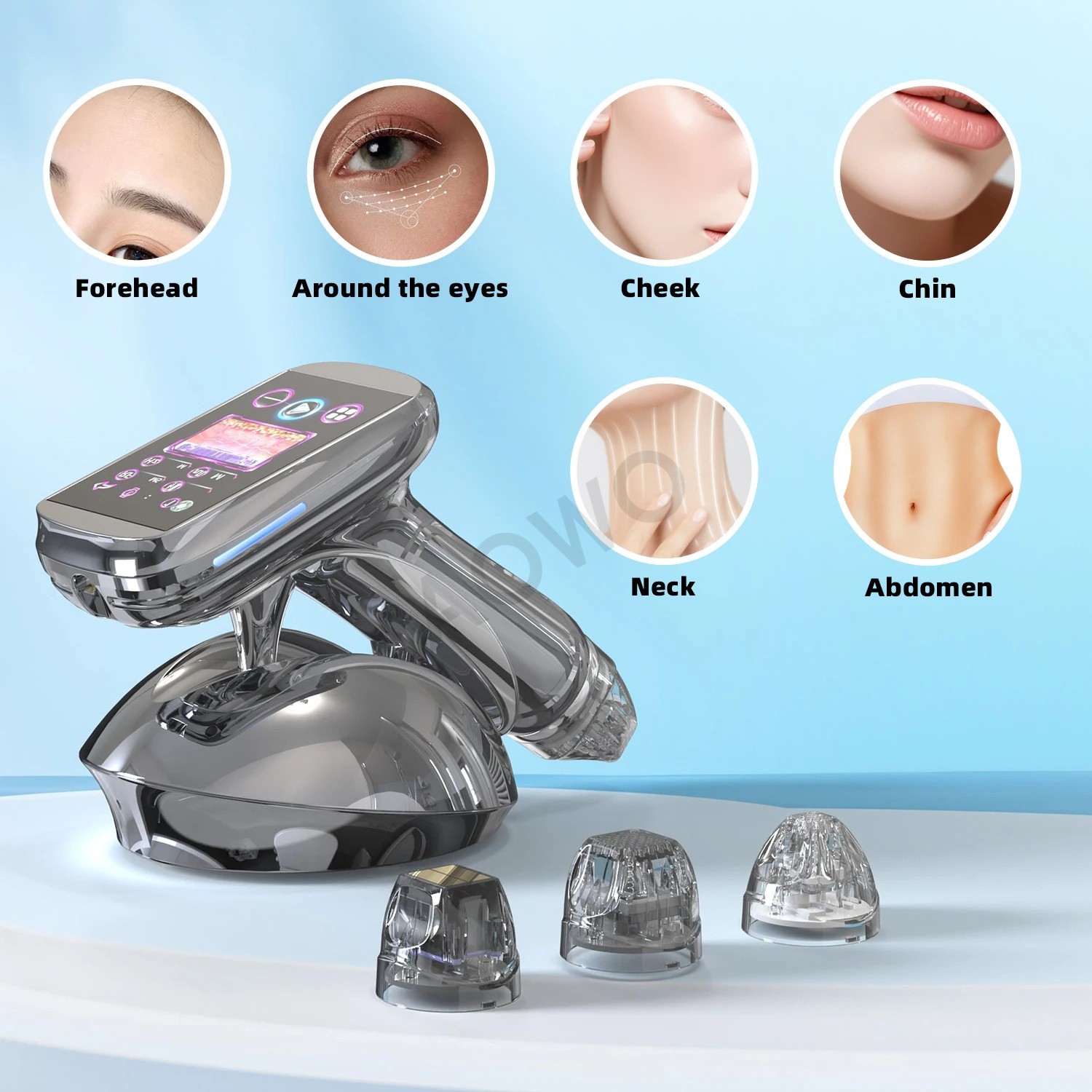 A68 Pro Handheld 4 tips Fractional Gold RF Microneedle Wrinkle Removal Device