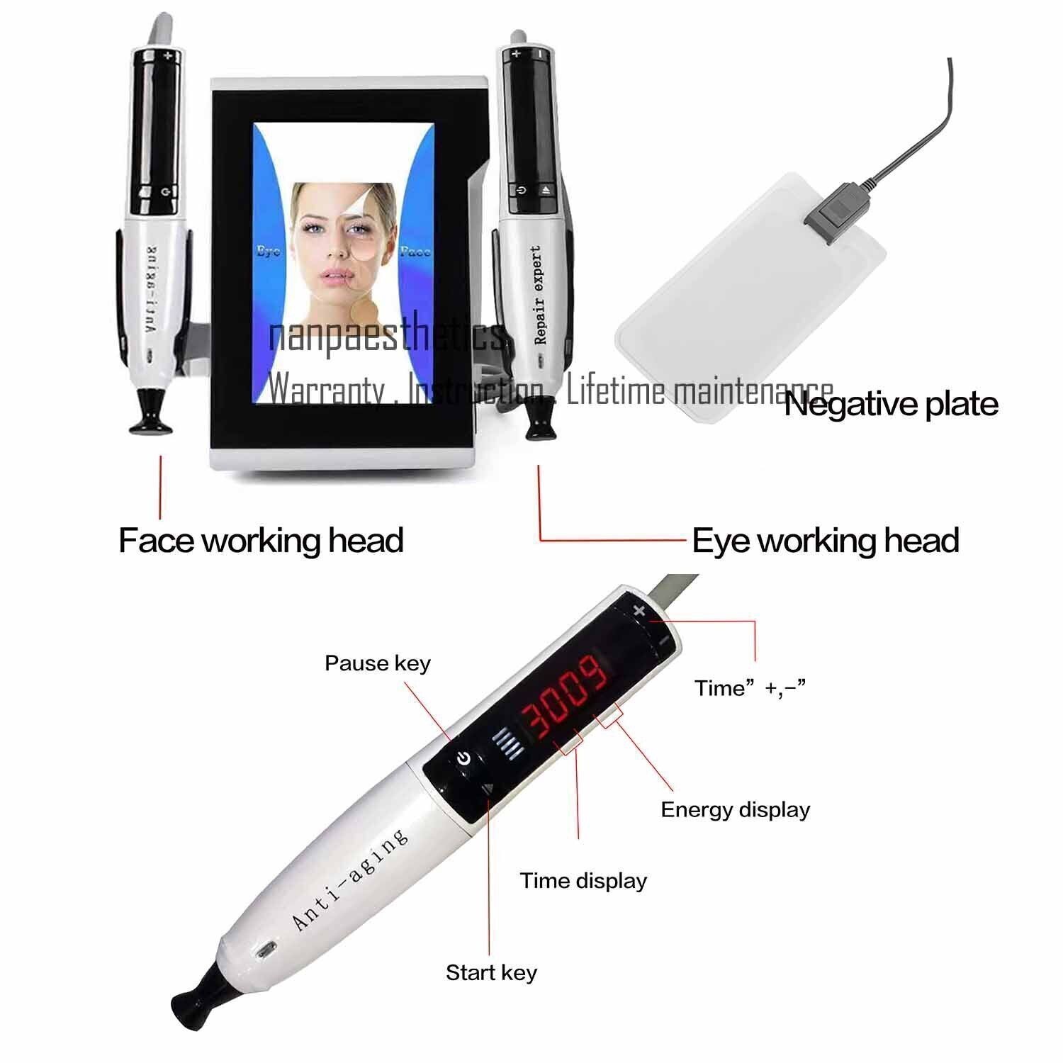 2 Handles RF Eye Face Body Wrinkle Lift Machine Anti aging Facial Skin Lifting