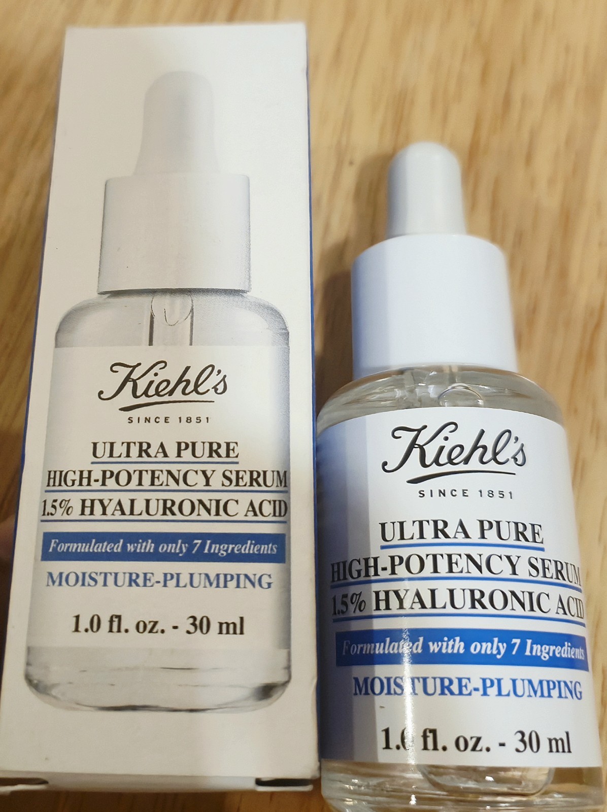 Kiehl’s Ultra Pure High Potency Serum 1.5% Hyaluronic Acid 1 fl oz NIB RP: $40