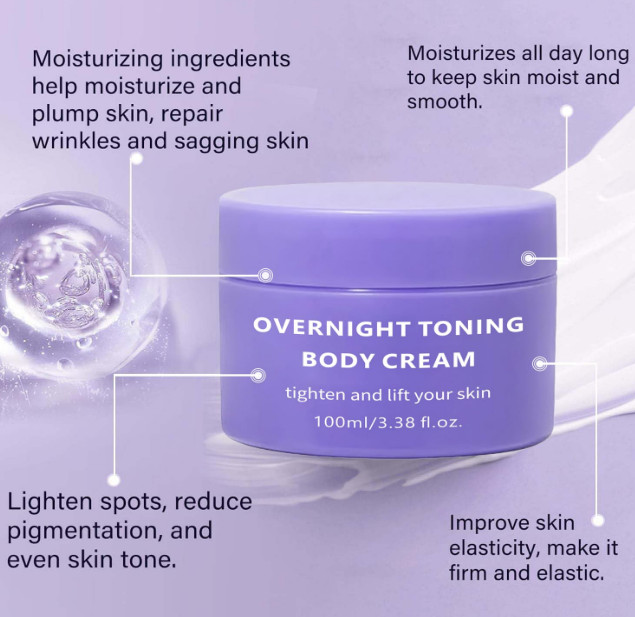 Sea-Maid Overnight Toning Body Firming Cream Anti Wrinkle Whip 3.38oz/100ml New