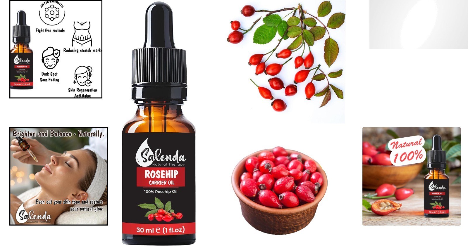 Lightweight Rosehip Seed Oil for Radiant Skin – Multi-Use Carrier Oil 1 Oz