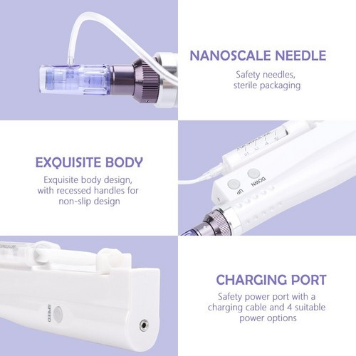 Therapy Water Micro-Pen Skin Acne Mark Remove with 2Pcs & NN Pin Cartridges Tips