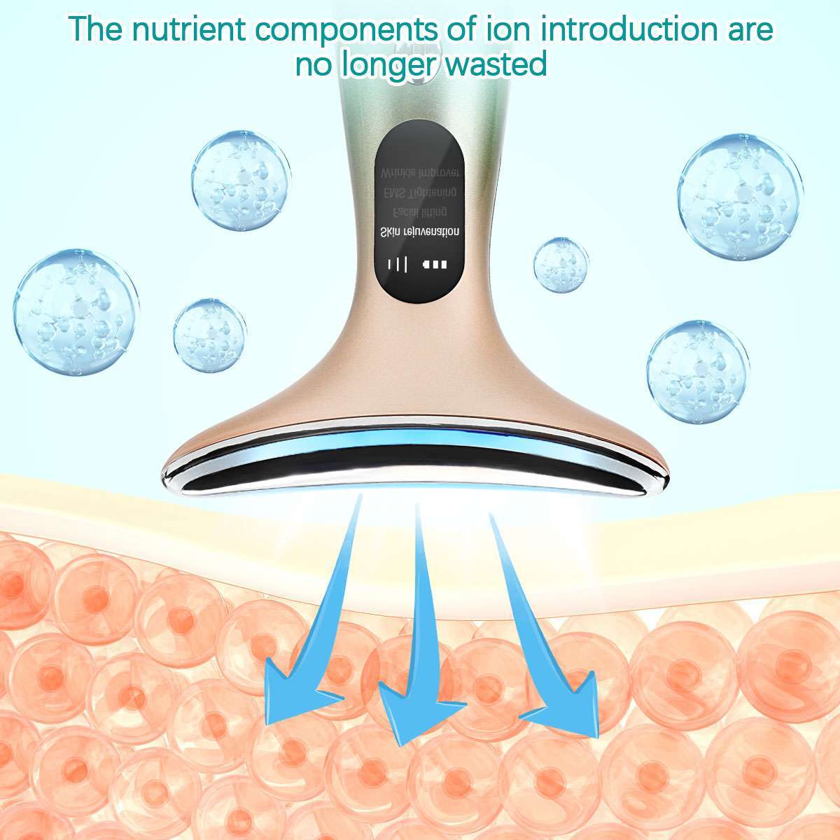 Wrinkle Remover LED Skin Therapy Device for Neck and Face Anti Wrinkle Beauty
