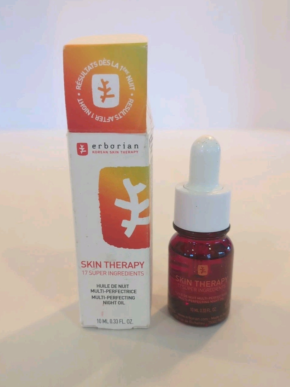 Erborian Korean Skin Therapy Multi-Perfecting Night Oil Serum 0.33oz 10mL
