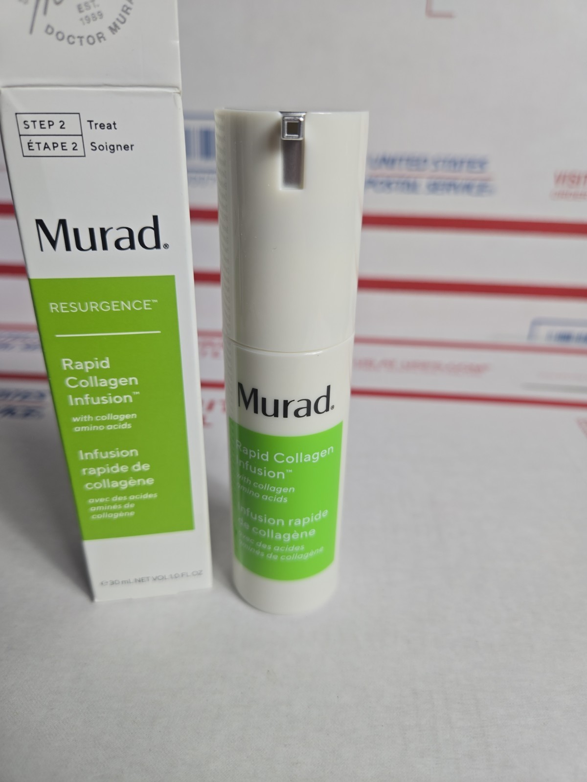Murad Resurgence Rapid Collagen Infusion Step 2 Treat 1 oz 30mL NIB New!