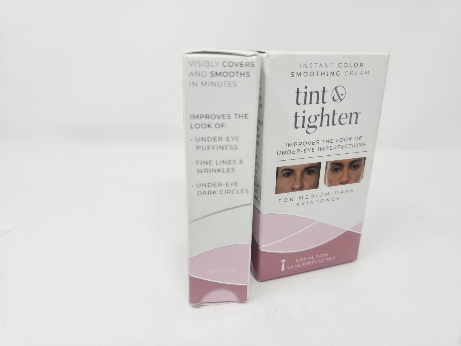 Lot of 2 Tint & Tighten Improves The Look Of Under-Eye Imperfections/Medium Dark