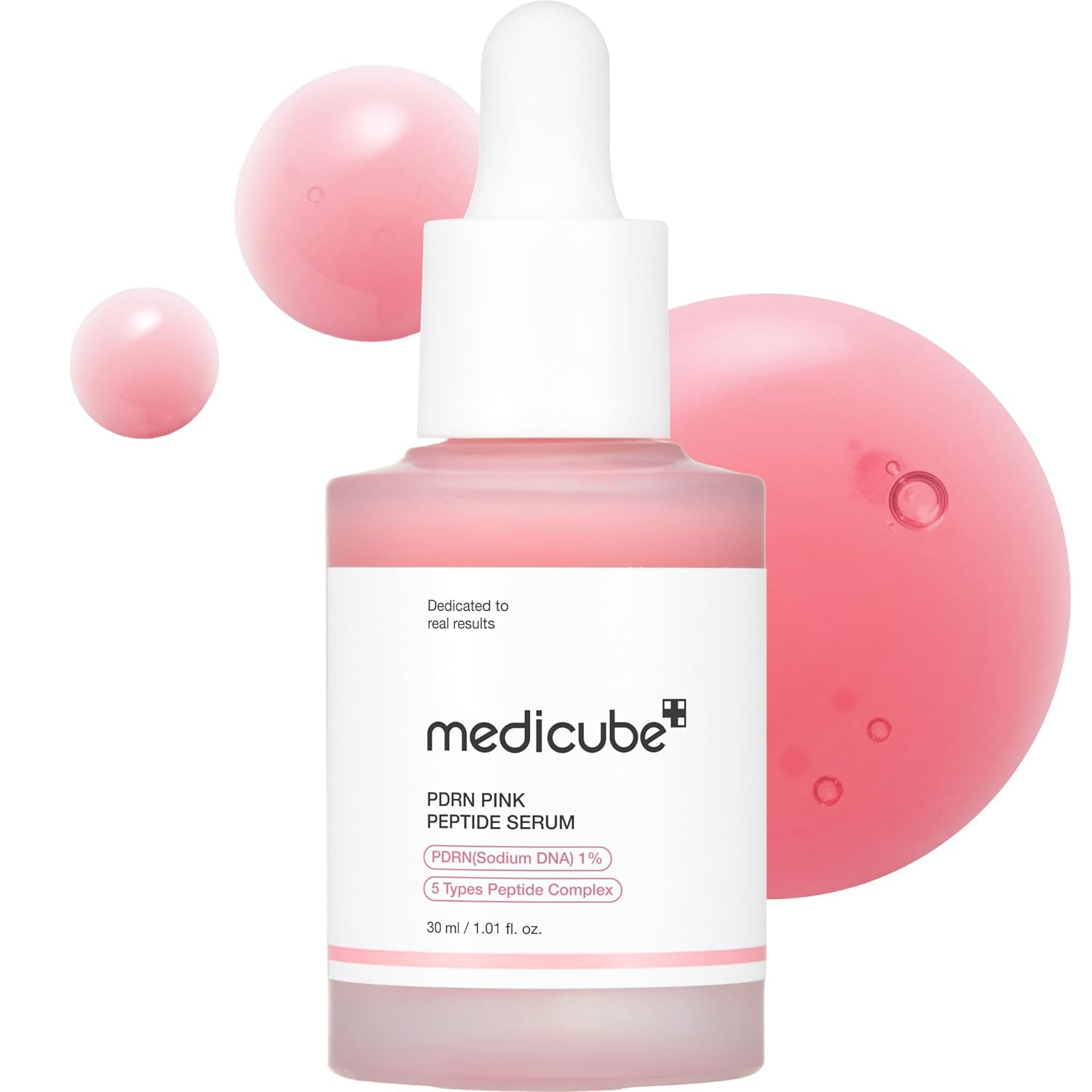 PDRN Pink Peptide Serum with Salmon DNA | Pink Glow Serum with Peptides & Niacin