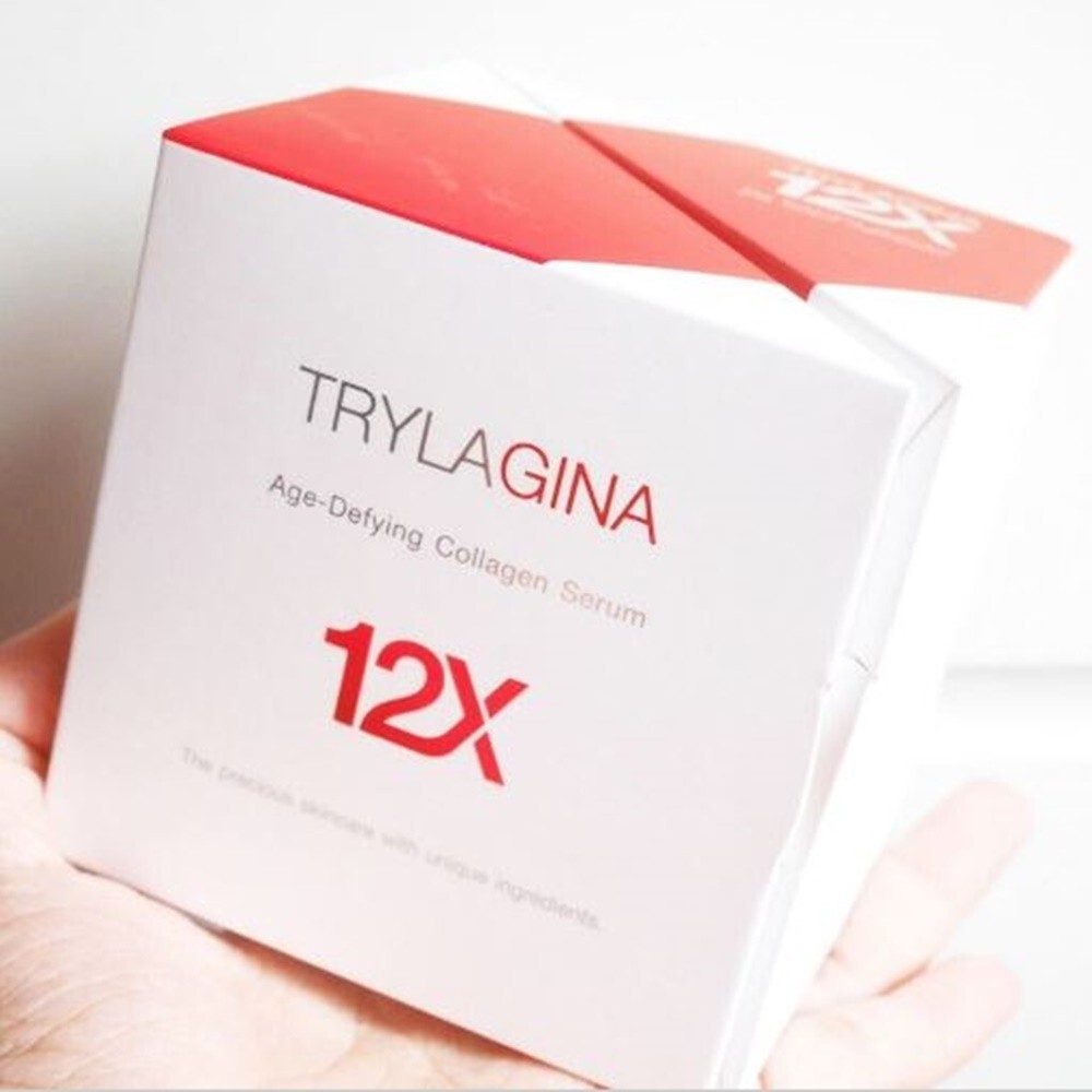 2X TRYLAGINA Age-Defying Collagen Serum 12X+1 Mousse Foam+1Sunscreen SP50+PA++++