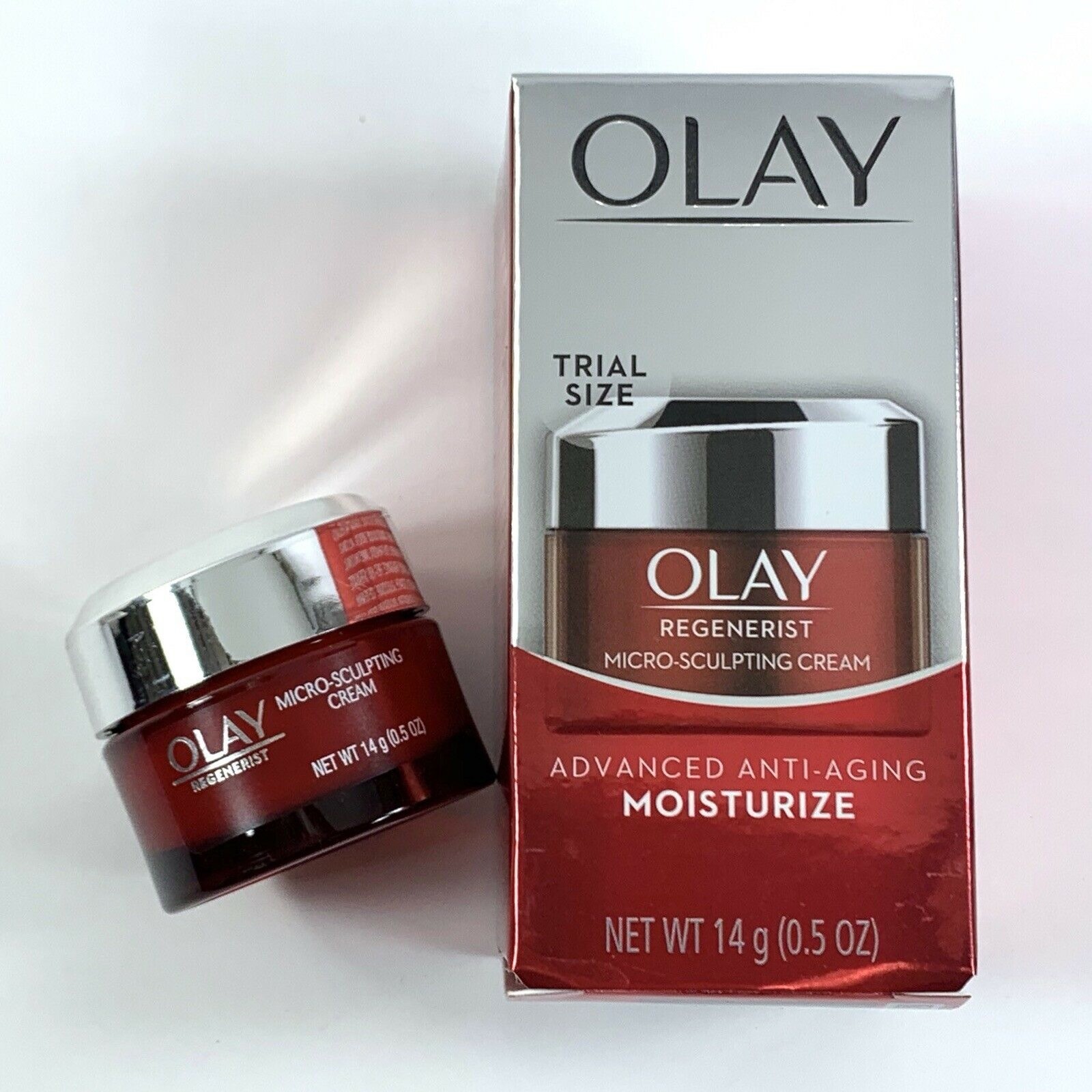 Olay Regenerist Micro-Sculpting Moisturizer Cream Trial Size• 1 Jar and 1 Bottle
