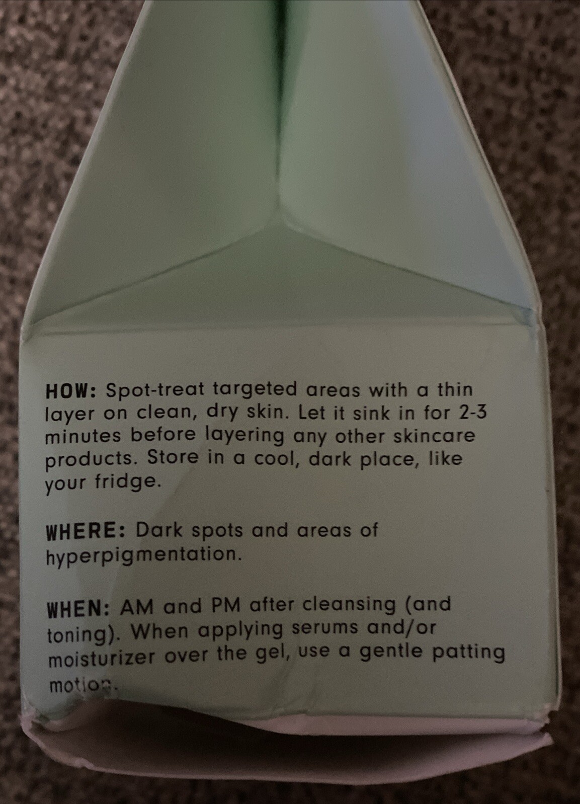 Versed Out of Sight DARK SPOT GEL Kojic Tranexamic Acid 0.5 fl oz