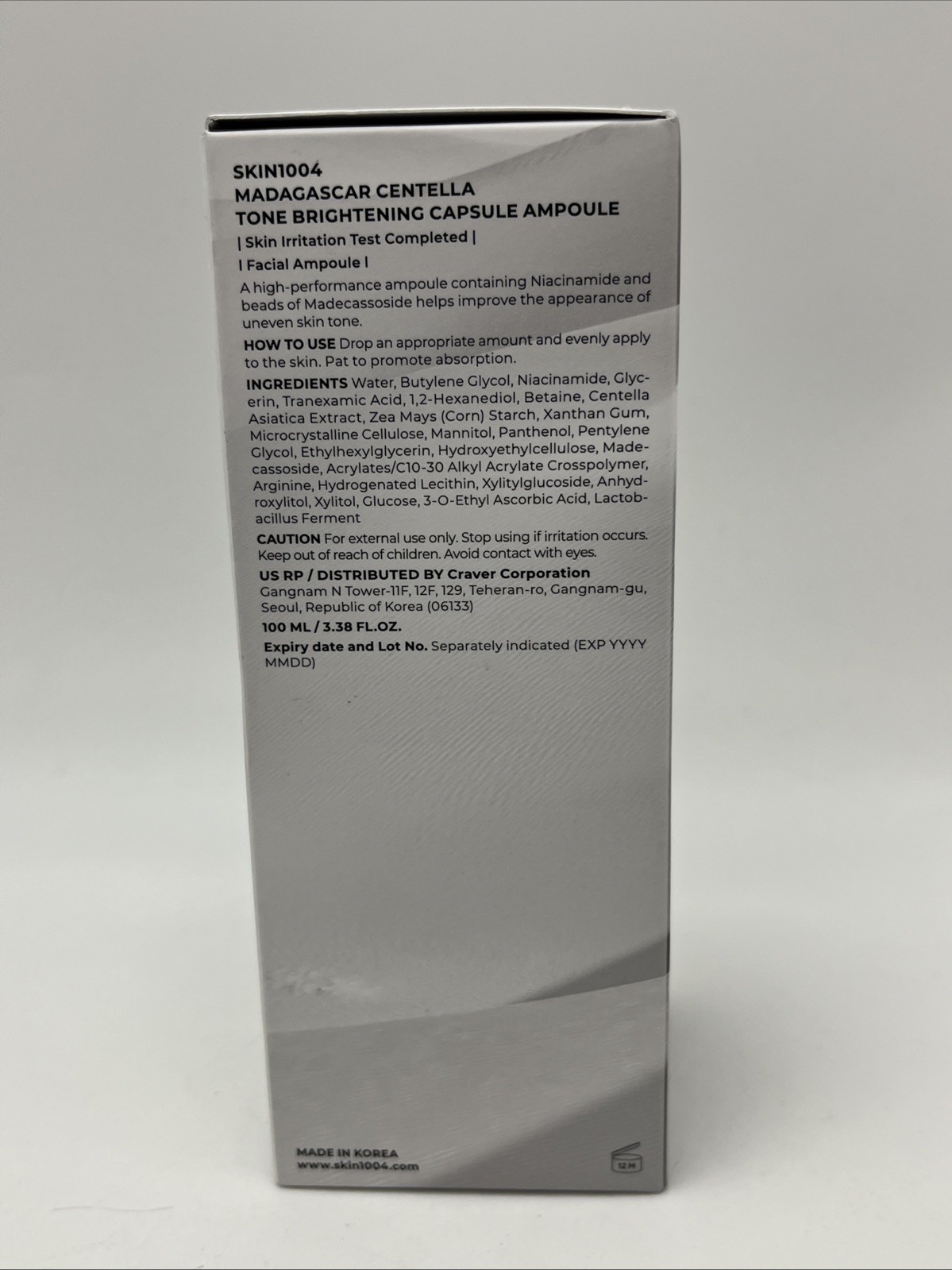 READ – SKIN1004 Madagascar Centella Tone Brightening Capsule Ampoule 100ml