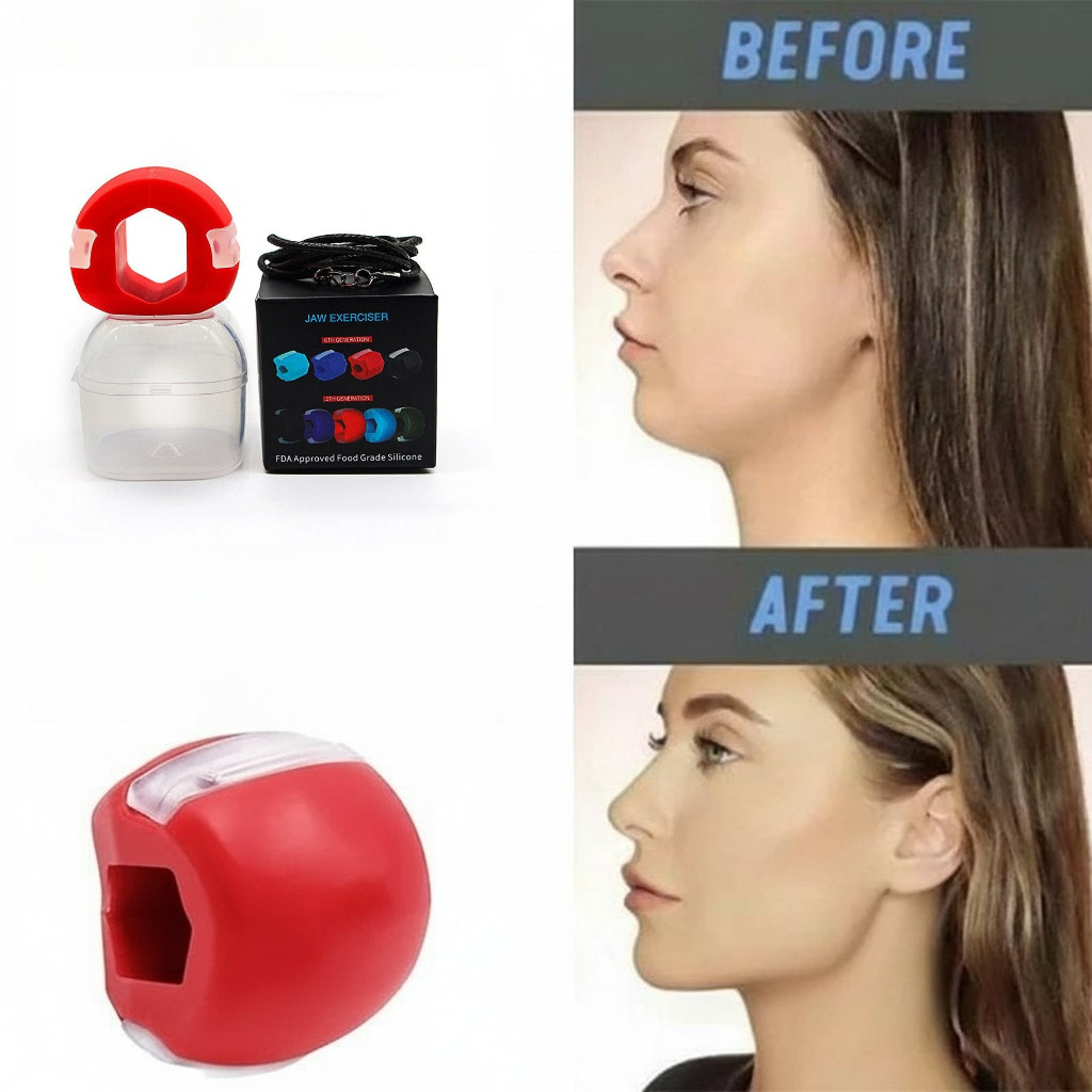 1PCS Jawline Exerciser Mouth Exercise Fitness Ball Neck Face Jaw Trainer Toning