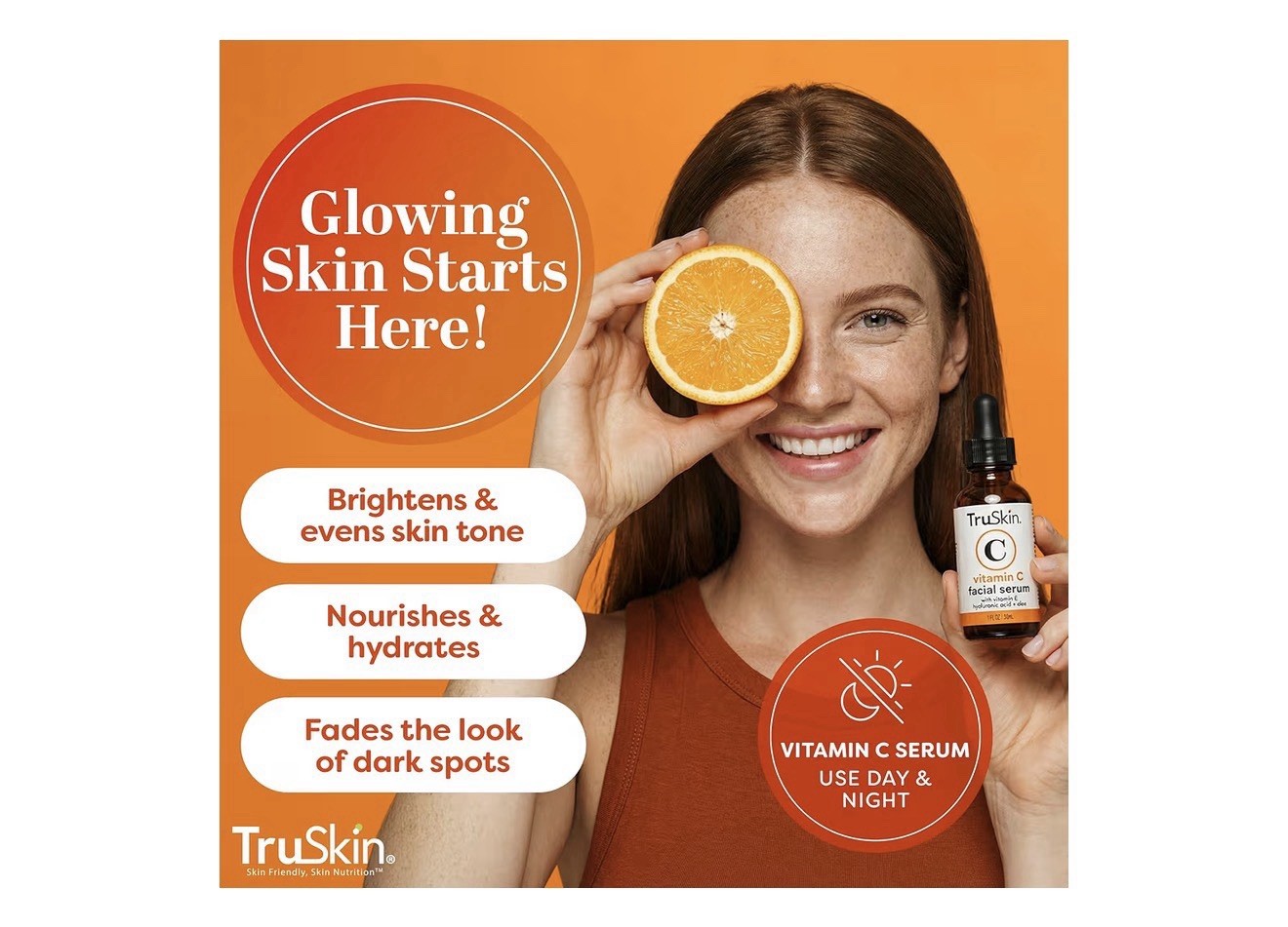 2 Pack – TruSkin Vitamin C Anti-Aging Facial Serum – Exp 04/2026