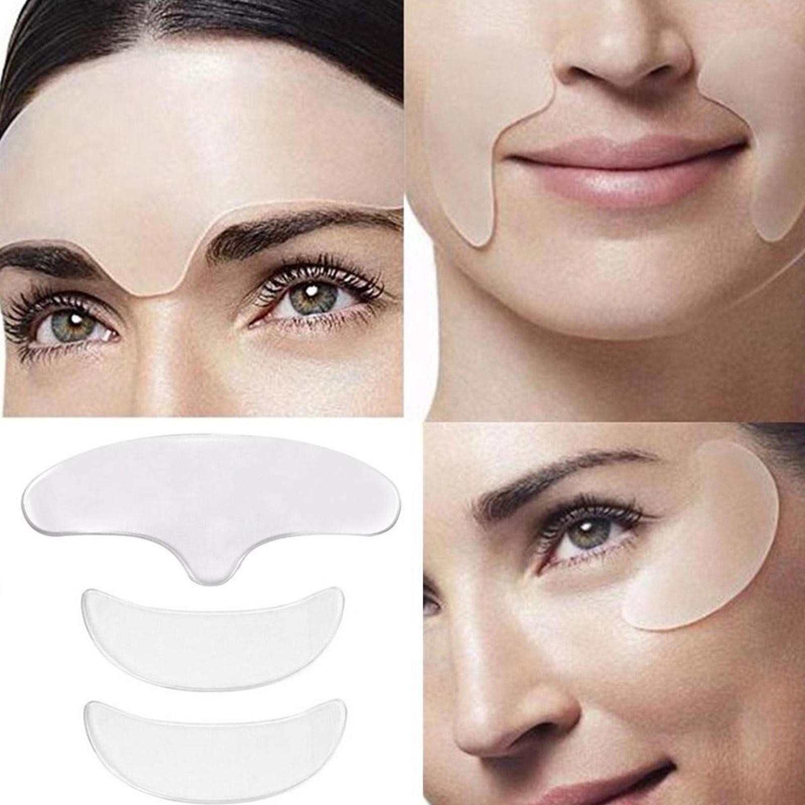 Silicone Forehead Wrinkle Patches Reusable Face Line Smoothing Skin Care Mask