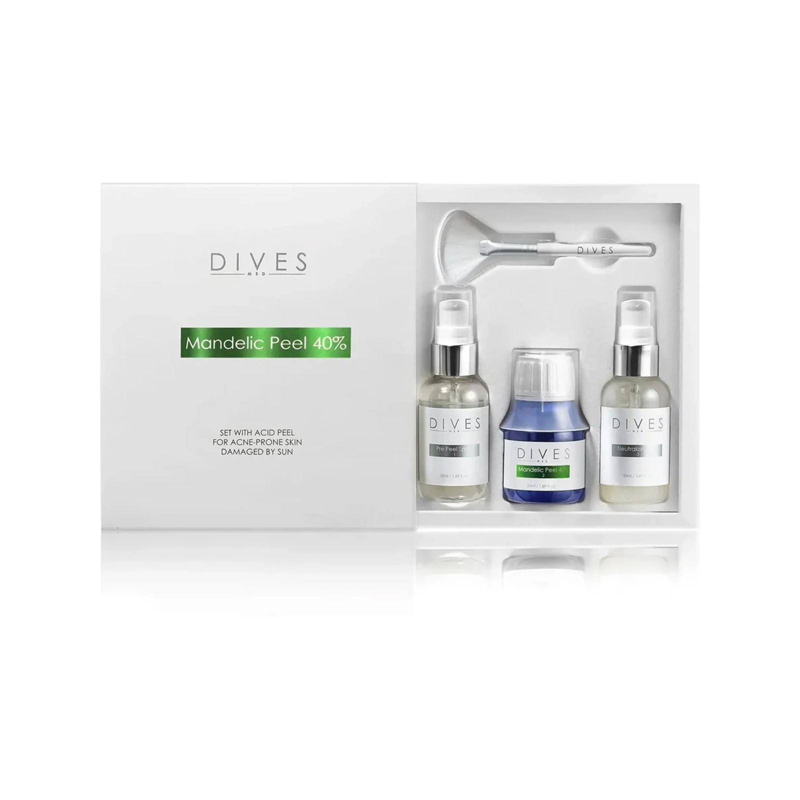 DIVES MED Mandelic Peel 40% Exfoliating Facial Amino Acid Skin Care Set 50ml