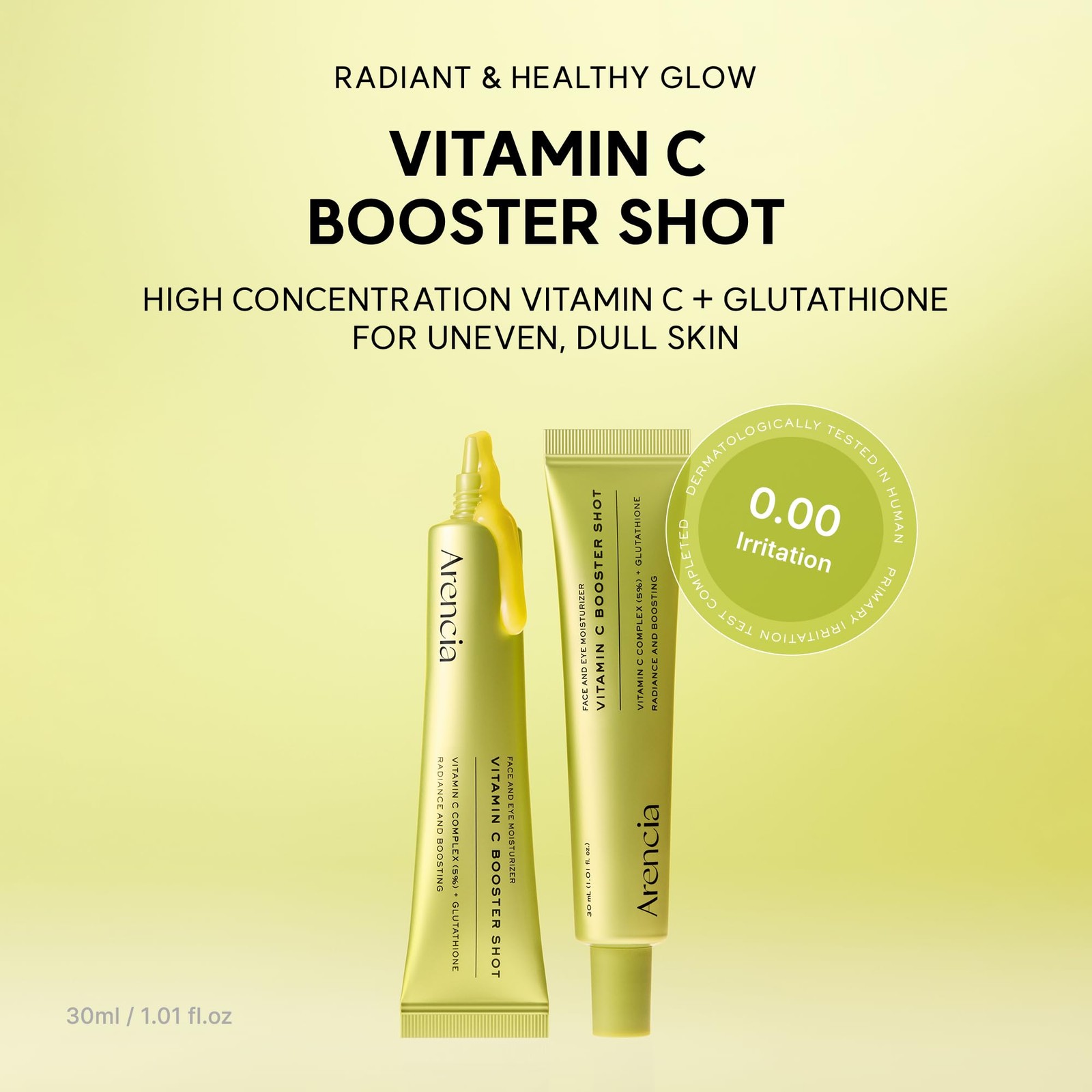 Vitamin C Booster Shot Serum with Glutathione, Niacinamide and Vitamin E for …