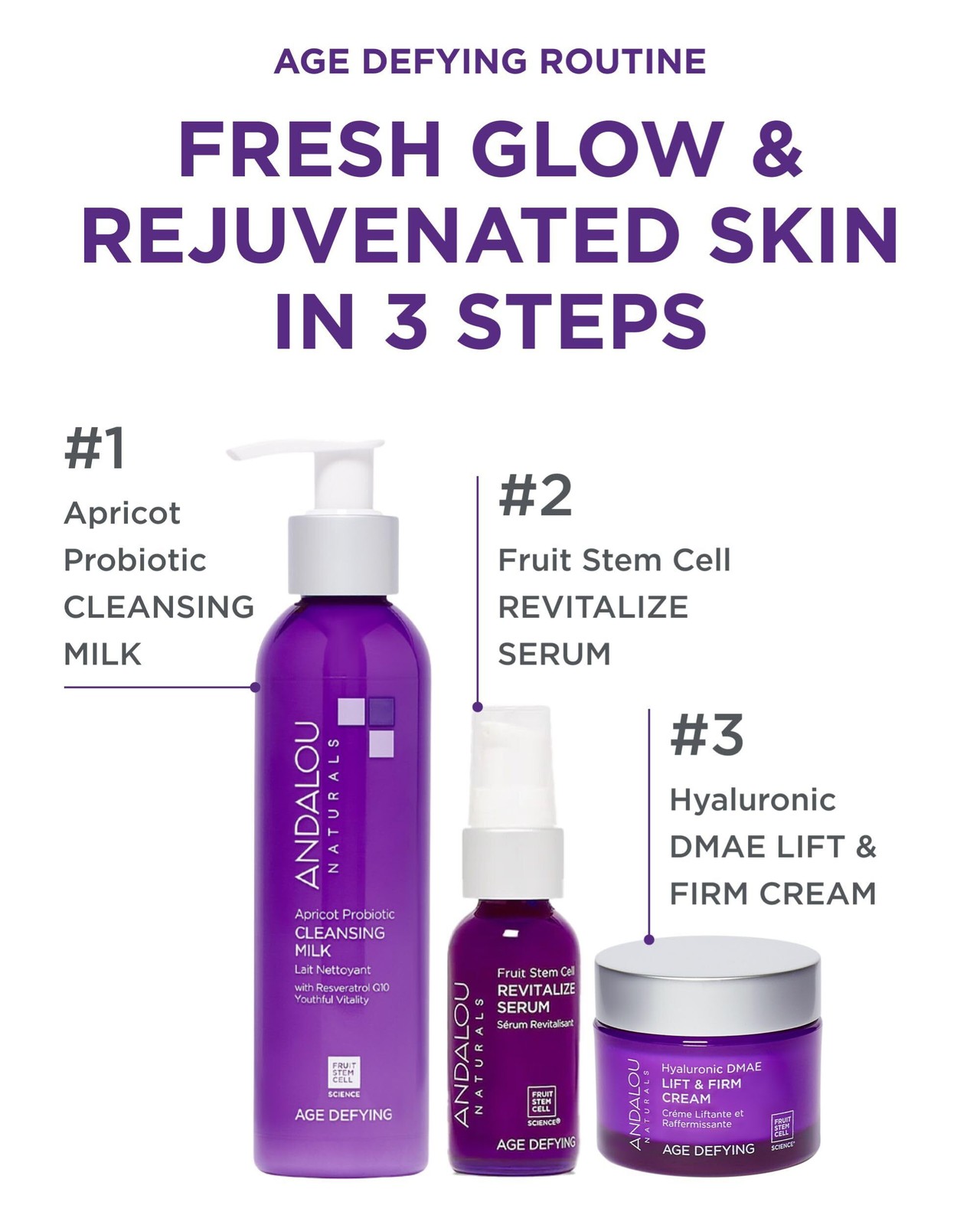 Andalou Naturals Age Defying Apricot Probiotic Cleansing Milk | Gentle Daily Hyd