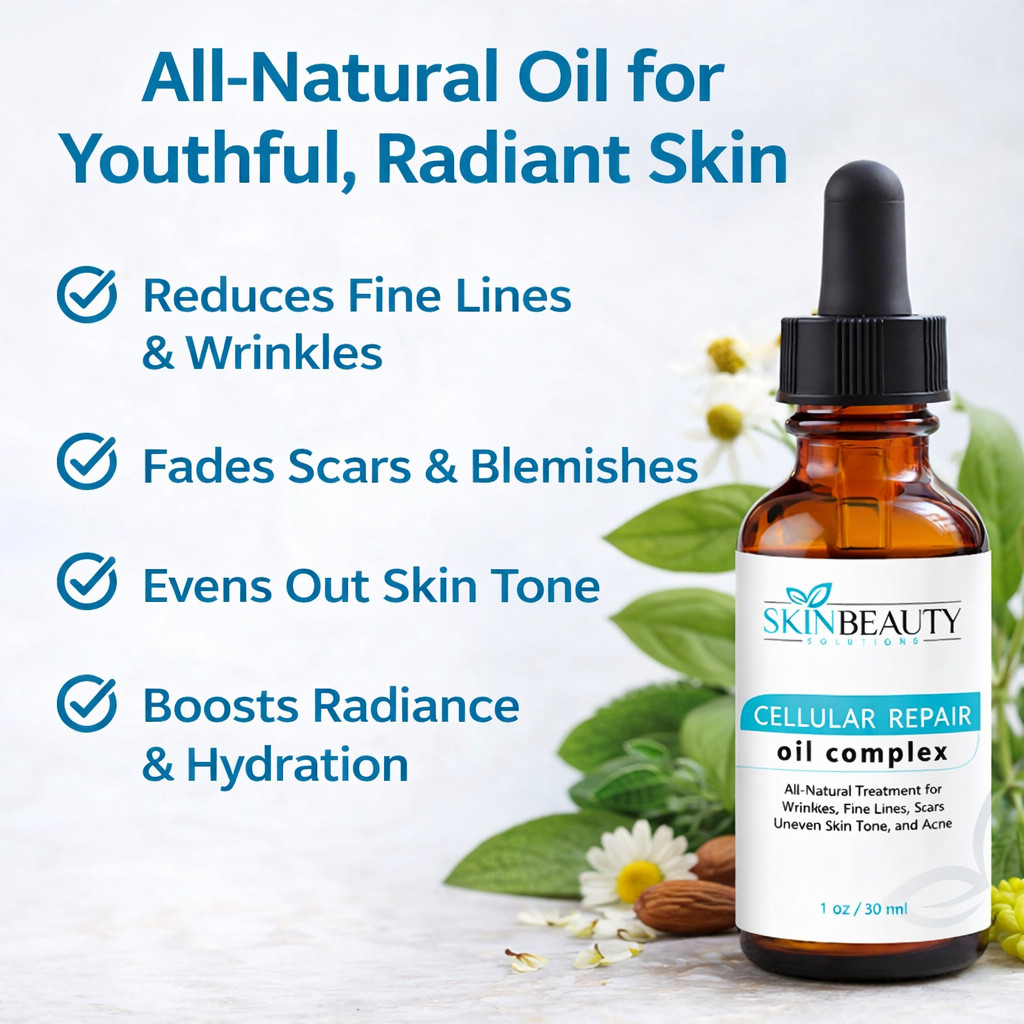 Ultimate Organic Repair Oil Complex with C, E Vitamin & Hyaluronic Acid