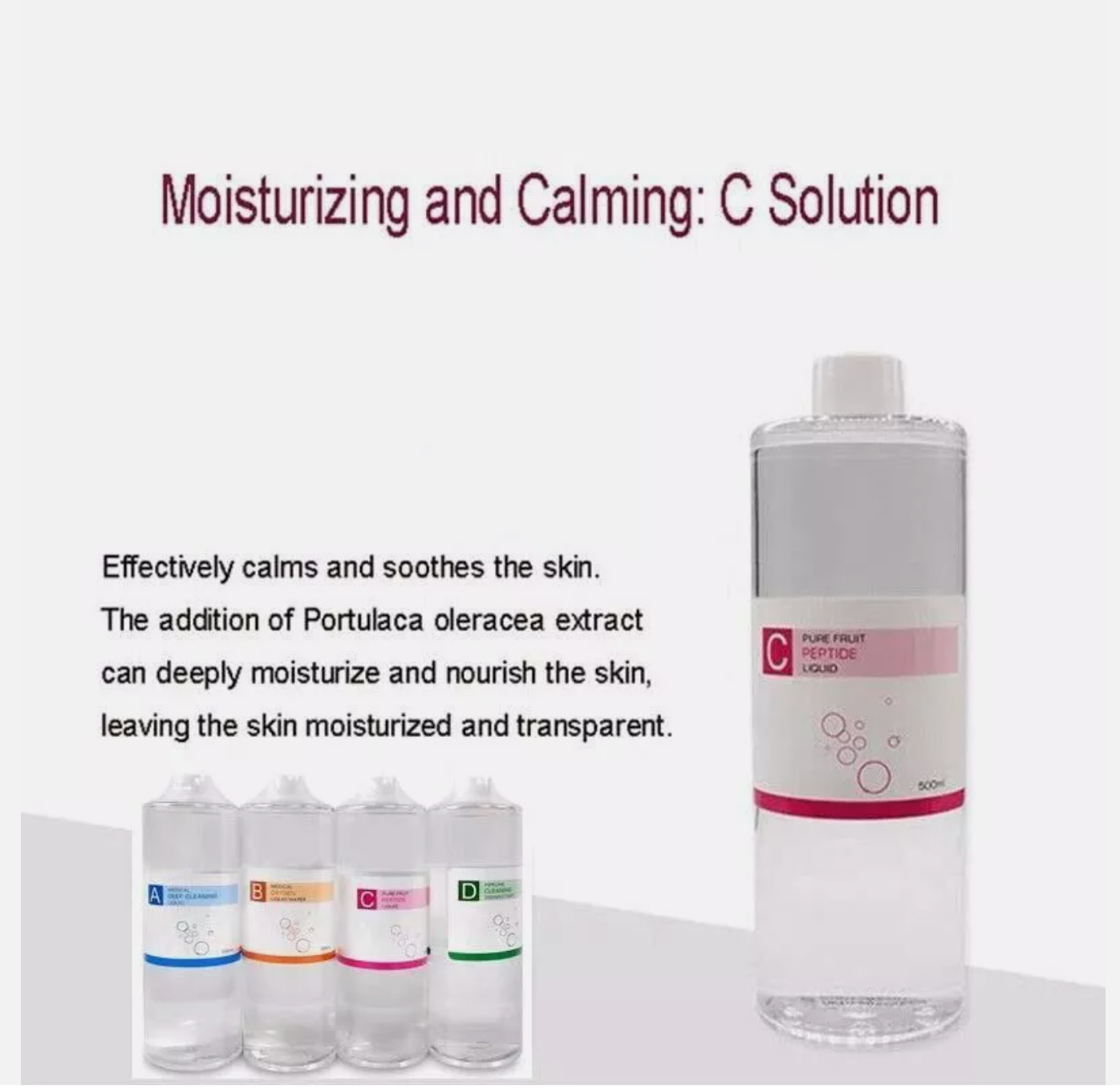 (USA SELLER) Aqua Hydra Peeling Solution Facial Serum Dermabrasion 4X 500ML