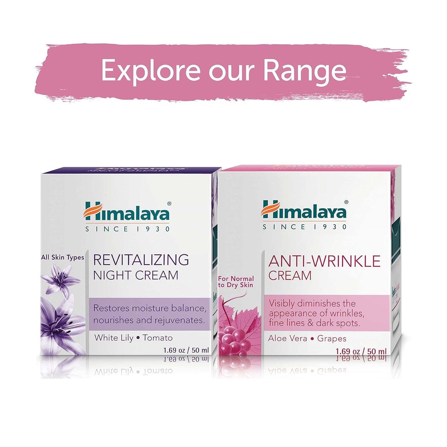 Himalaya Herbals Anti-Wrinkle Cream 50 g | Aloe & Grape | Reduces Fine Lines