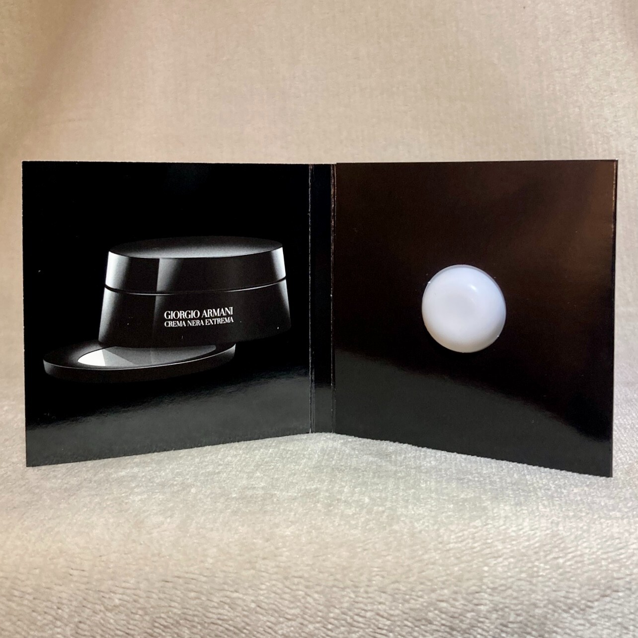 2x Giorgio Armani Crema Nera Extrema Light Reviving Eye Cream Samples .03oz, 1g
