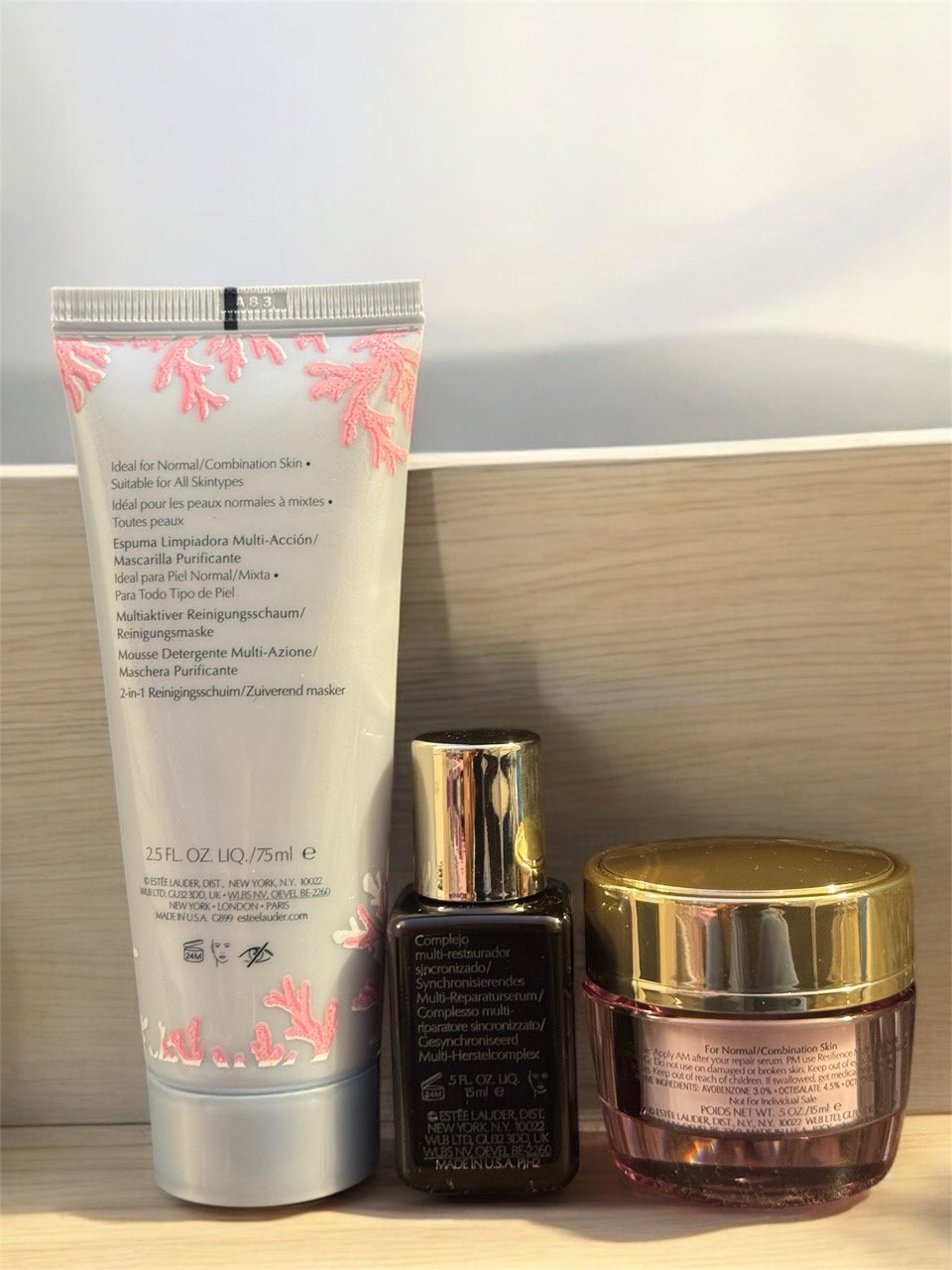 New 3 x Estee Lauder Resilience Multi-Effect Day Cream Foam Cleanser/Mask & ANR