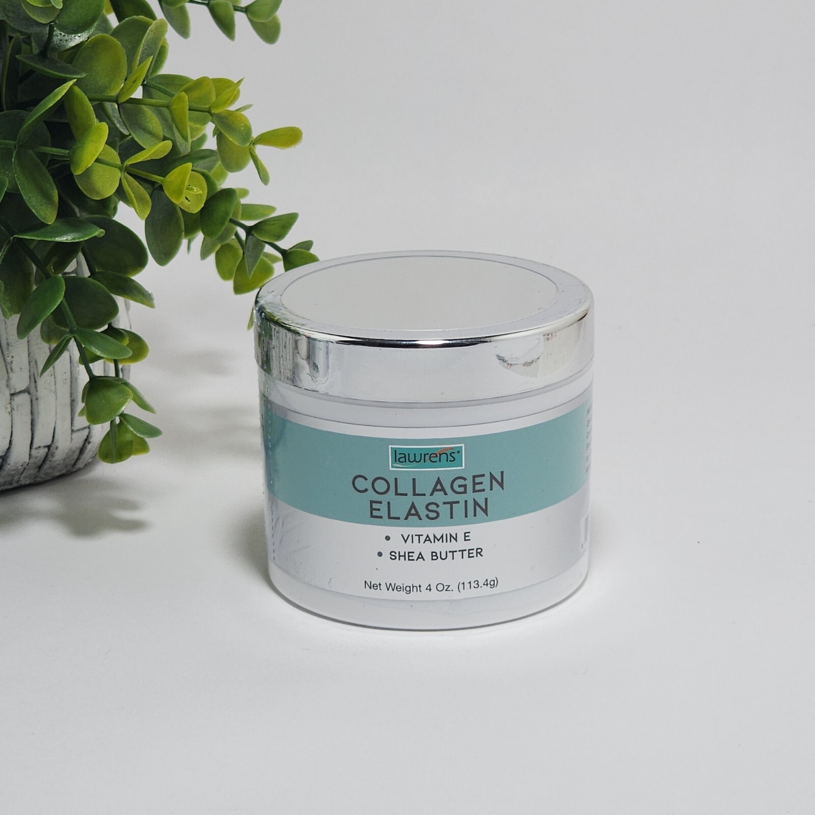 Lawrens Collagen Elastin Cream with Antioxidant Vitamin E & Shea Butter 4 oz