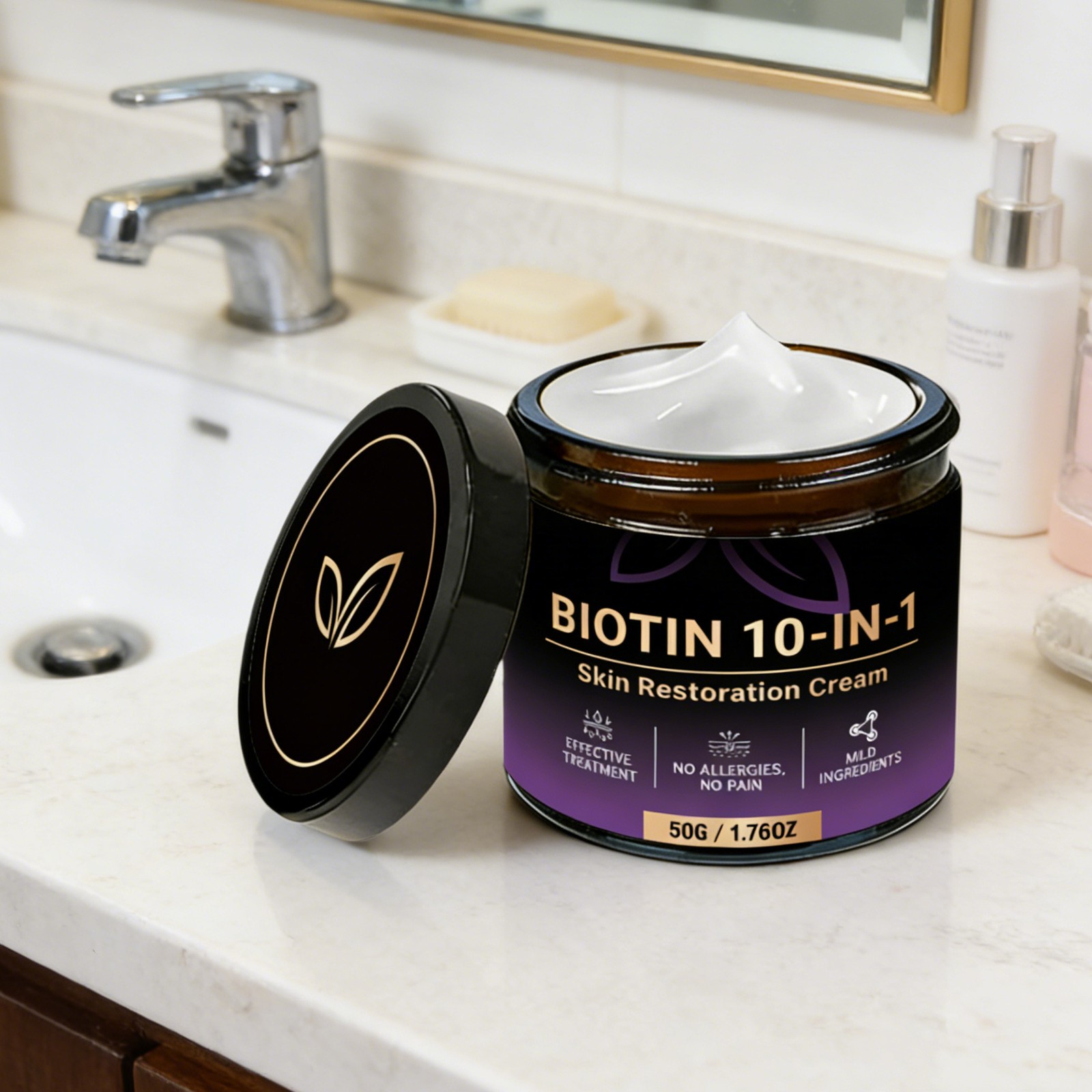 Evolvion Biotin 10-in-1 Skin Restoration Moisturizing Cream, 2026 New Skin Treat
