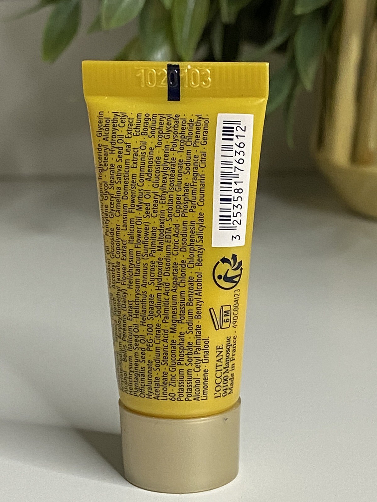 L’Occitane Immortelle Divine Youth Cream Mini Travel Size 4ml/0.14oz