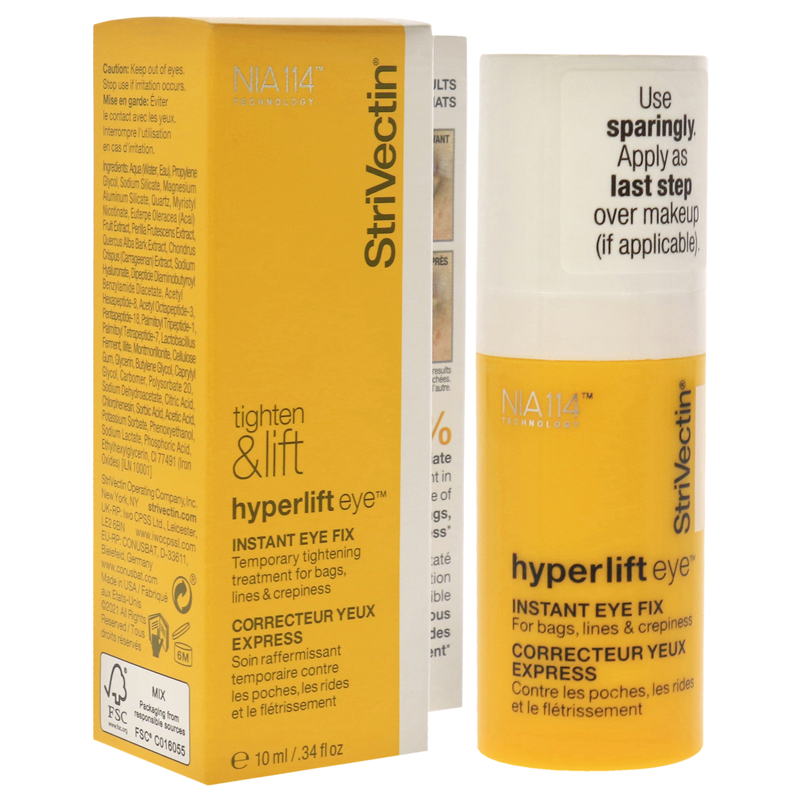 Hyperlift Eye Instant Eye Fix by Strivectin for Unisex – 0.33 oz Treatment