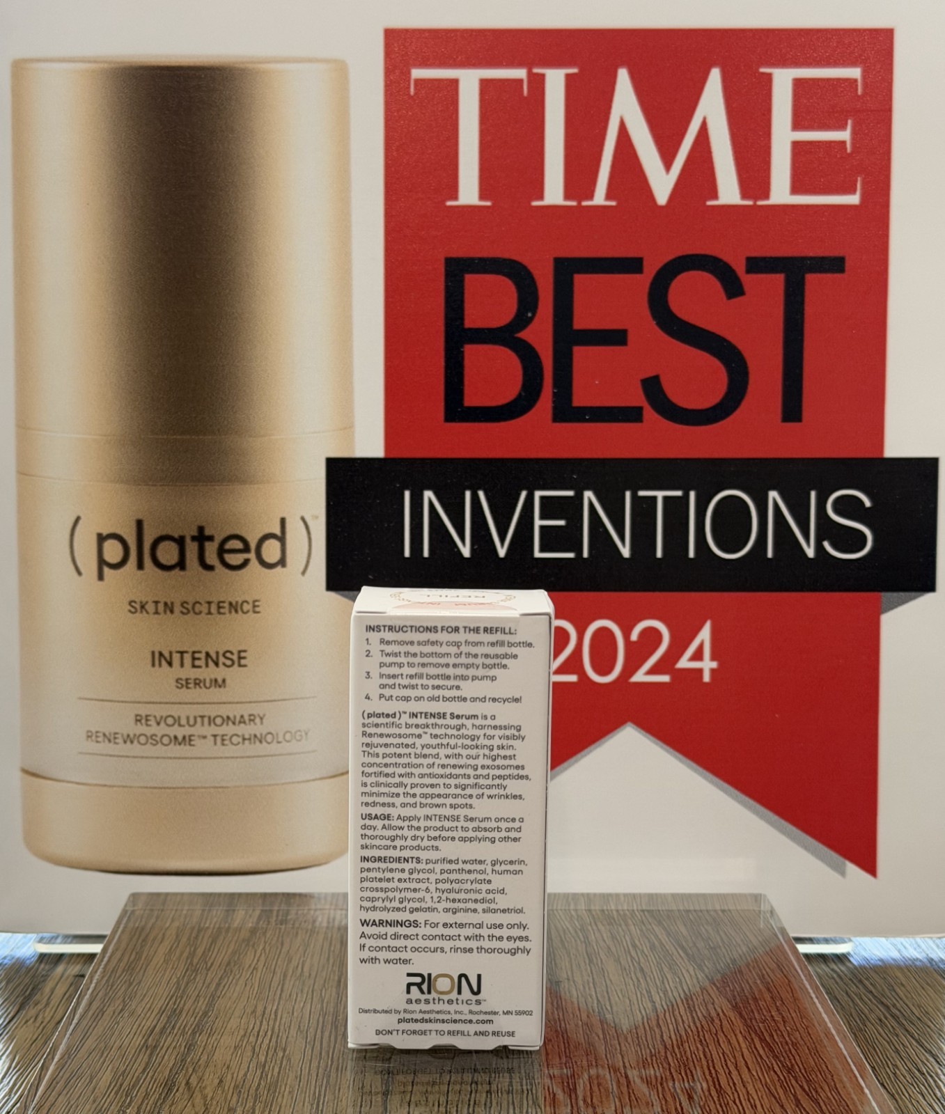 Plated Skincare Intense Serum 15ml REFILL exp 2027 New IN BOX FREE SHIPPING