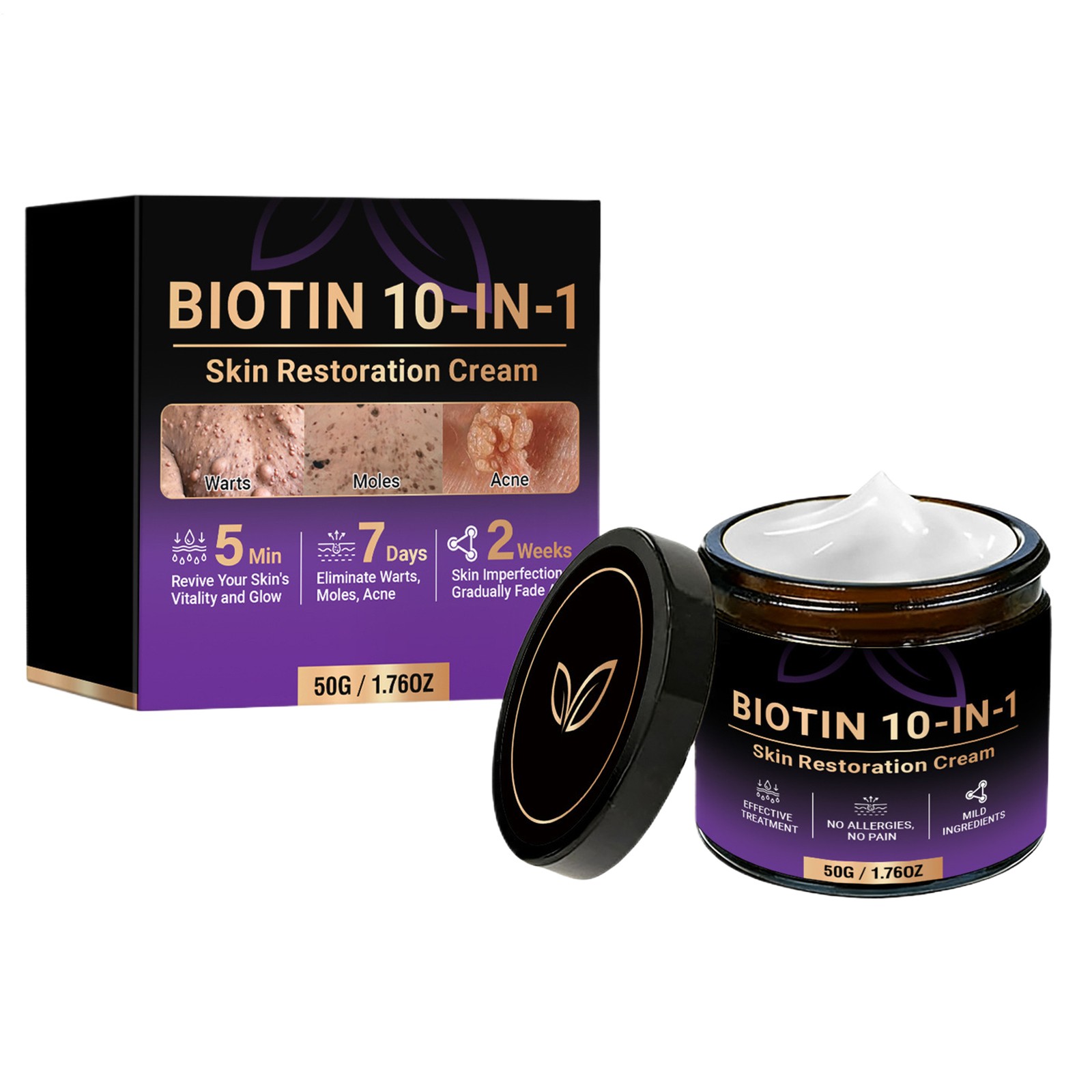 Evolvion Biotin 10-in-1 Skin Restoration Moisturizing Cream, 2026 New Skin Treat