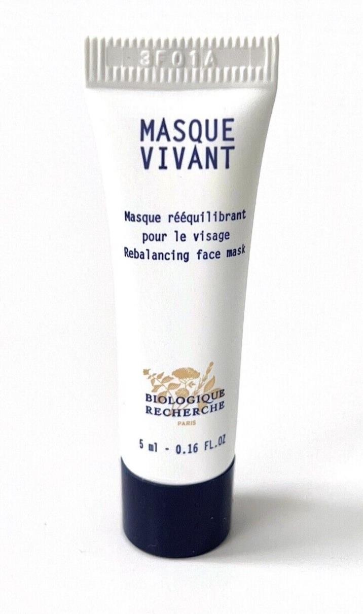 Biologique Recherche MASQUE VIVANT Travel Sz (5ml x 5 = 25mL TOTAL!) NEW / AUTH