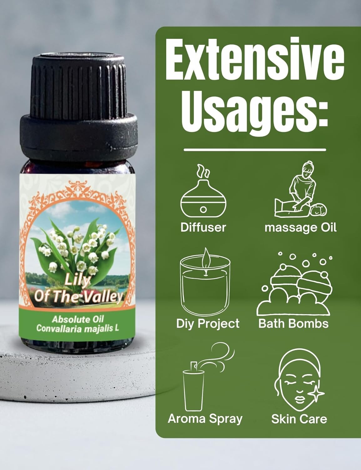 Lily of The Valley Absolute Oil (Convallaria majalis) 0.33 fl oz/ 10 ml