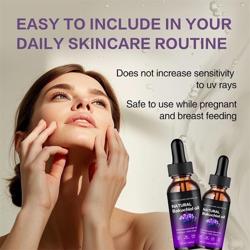 Organic Bakuchiol Oil for Face & Body Retinol Alternative 2.02 fl oz Anti-Aging
